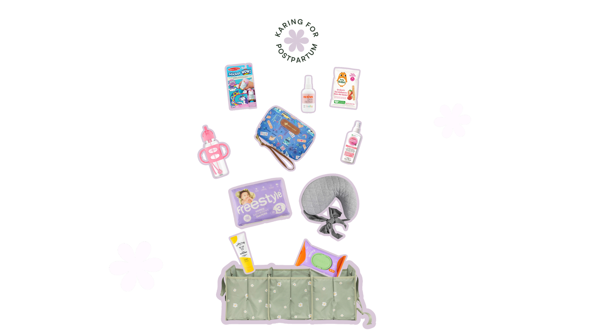 Freebie Packing Let's Get Comfy Packing Your Trunk Thank You | Karing for Postpartum