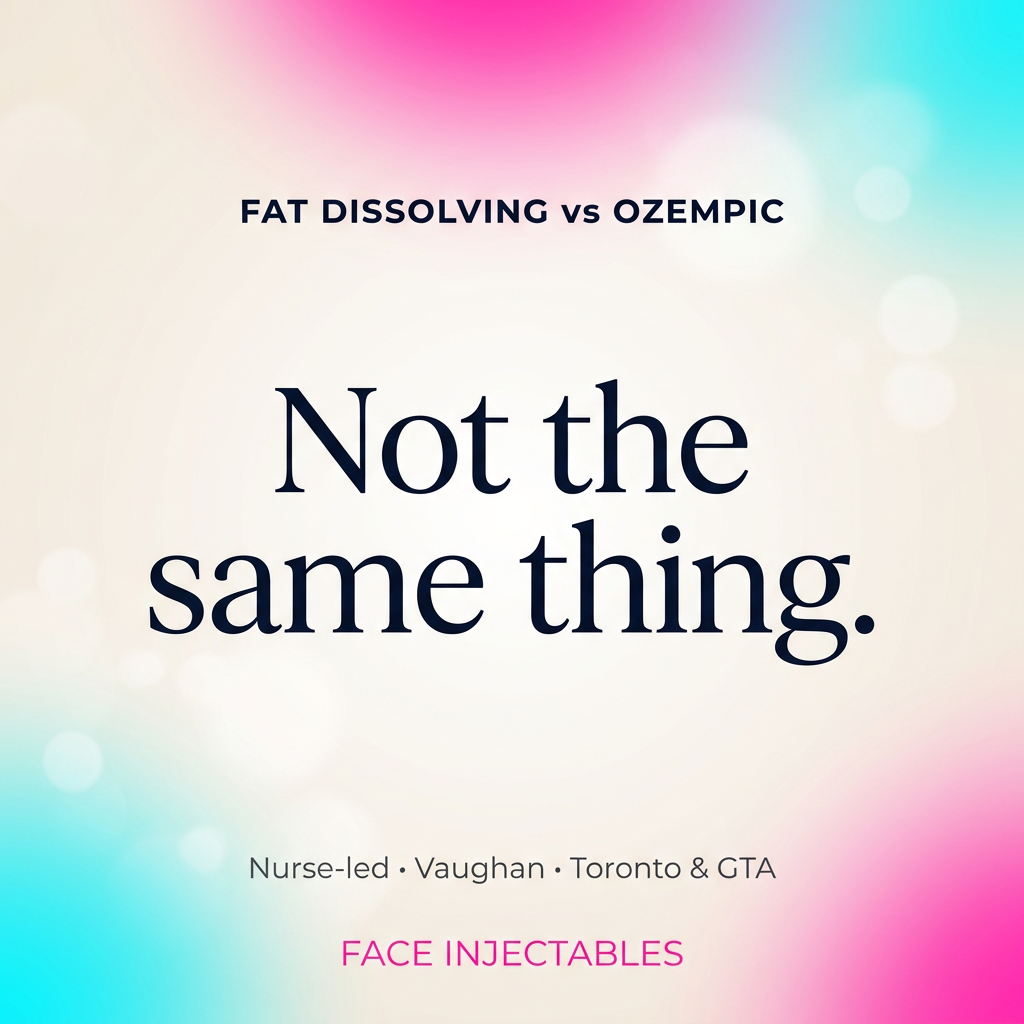 Fat Dissolving vs. Ozempic: Why They're Not the Same Thing