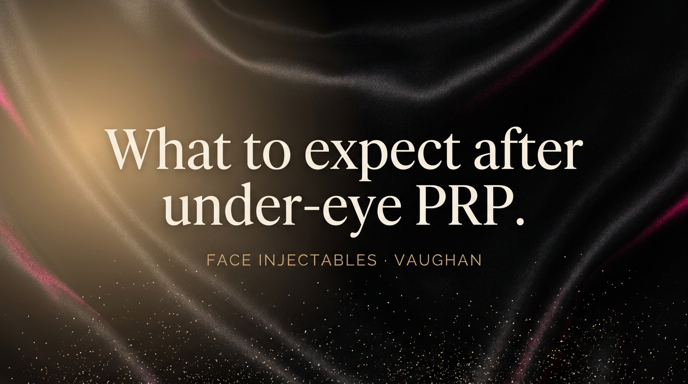 What to Expect After Under-Eye PRP