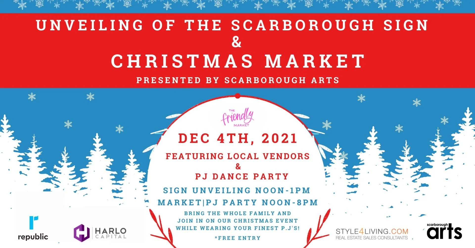 The #ScarboroughSign at the Feed Scarborough Christmas Market