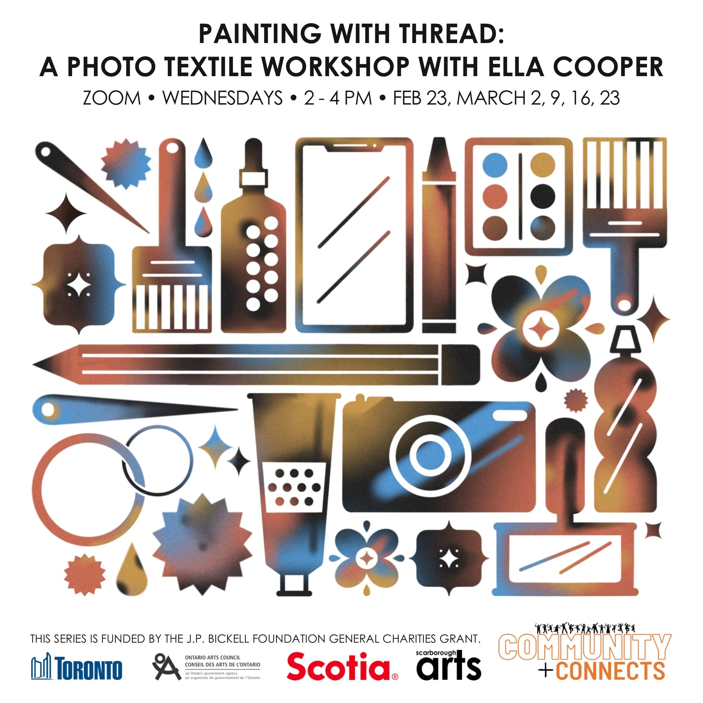 COMMUNITY+CONNECTS: Painting with Thread: A Photo Textile Workshop with Ella Cooper