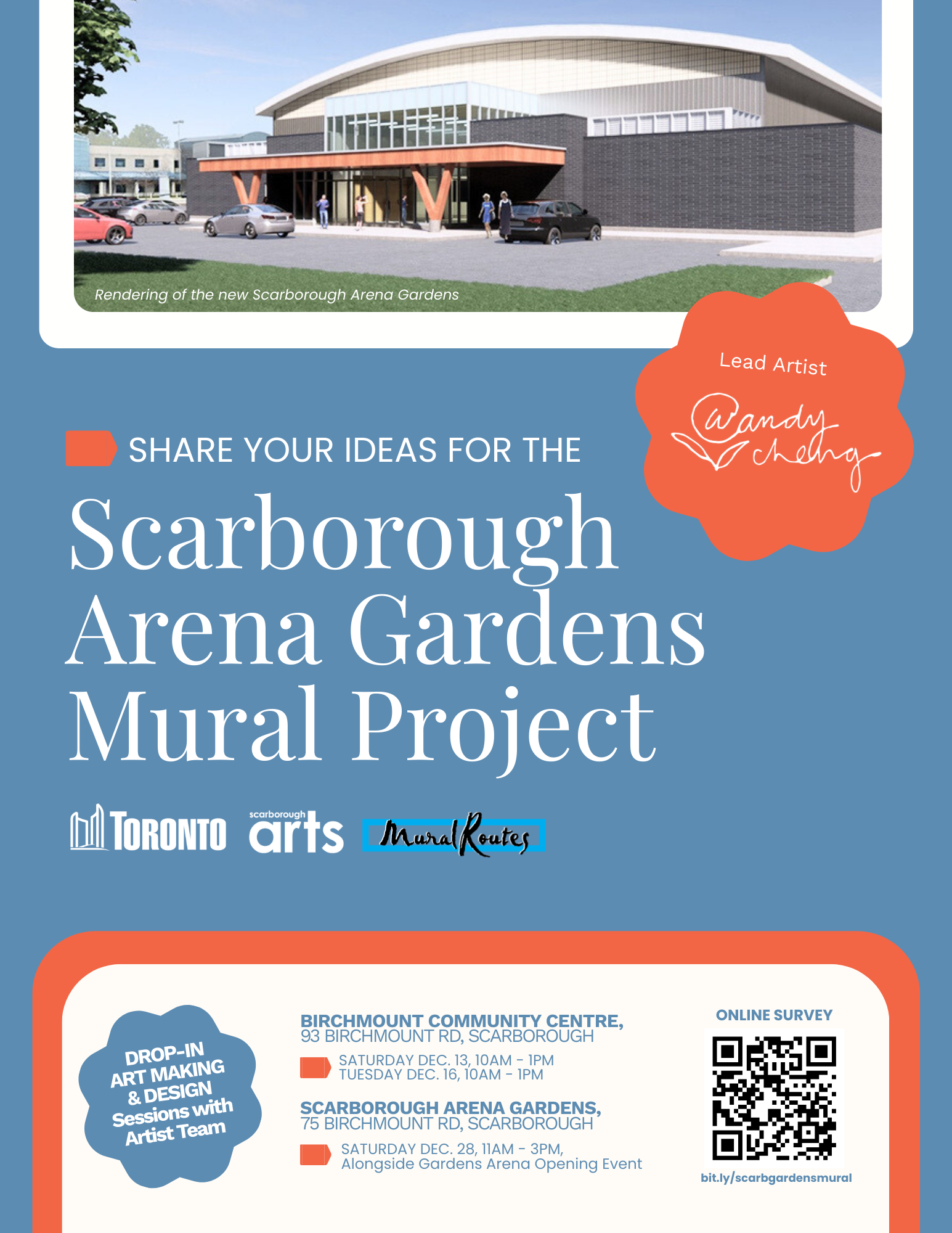 Arts Workshop for Scarborough Arena Gardens 