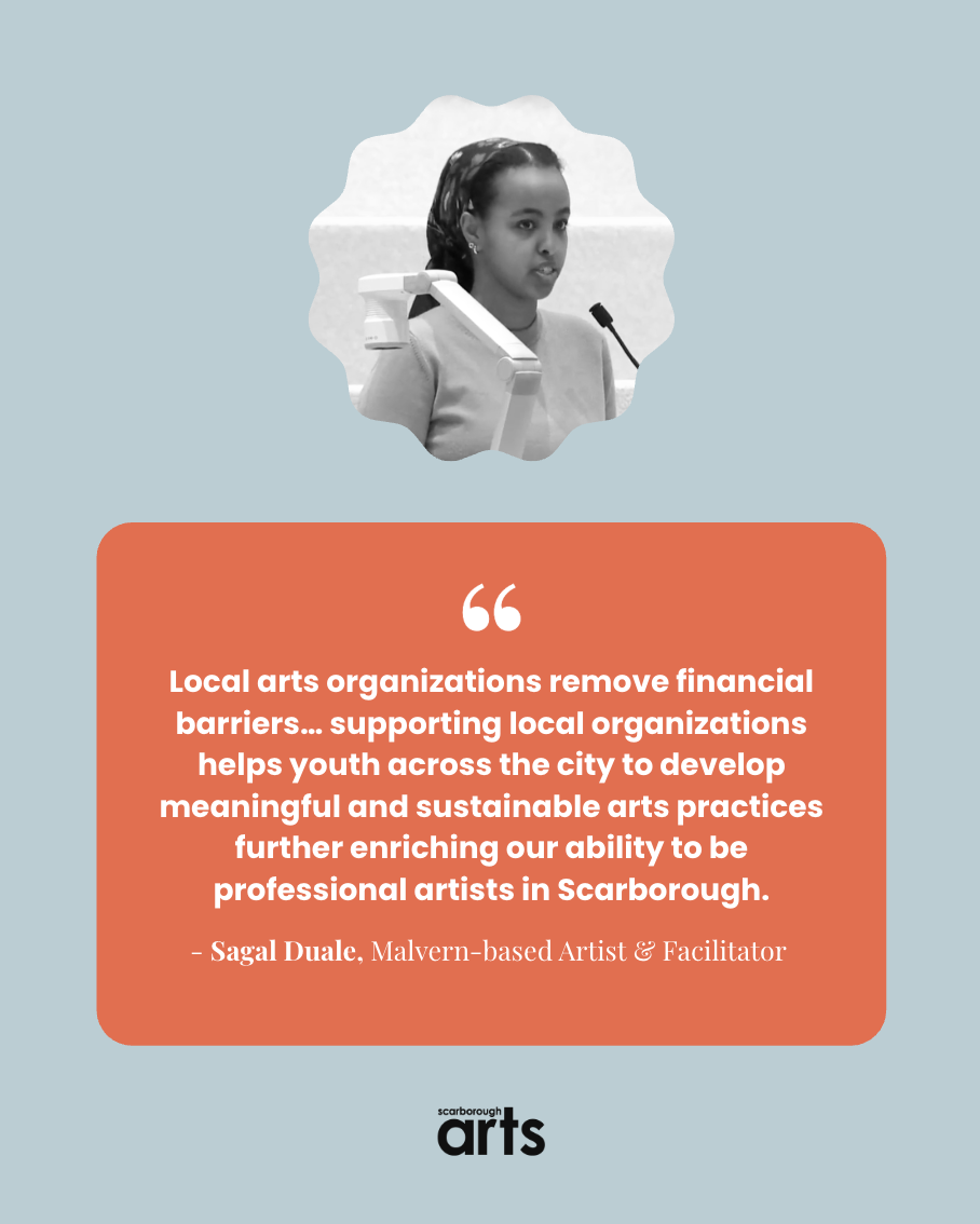 Scarborough Artist Sagal Duale Advocates for Community Arts at the Civic Centre