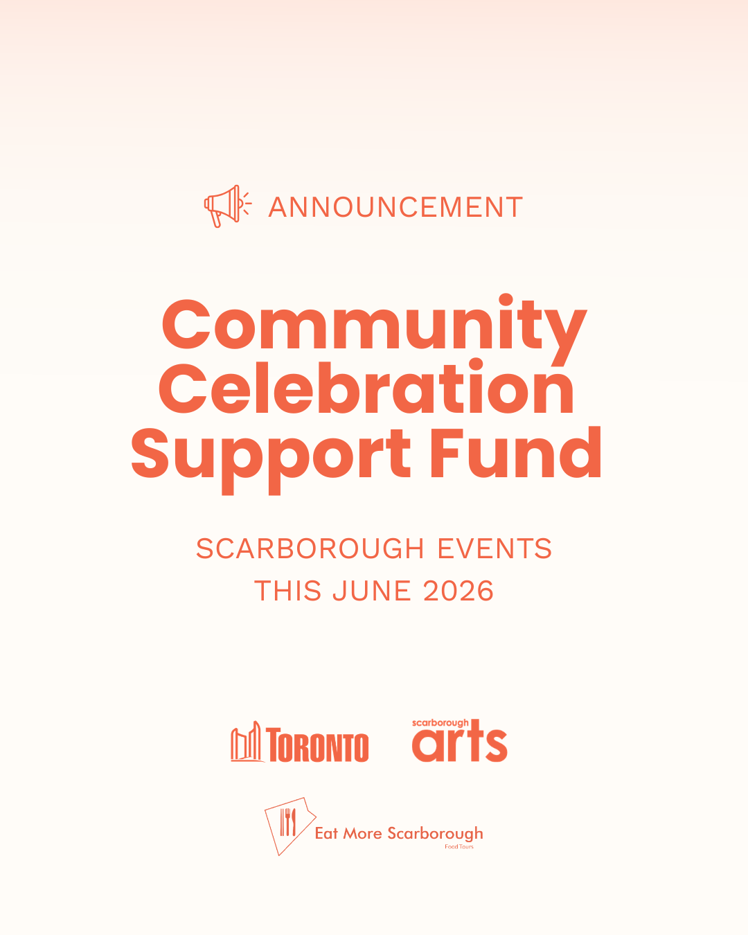 Scarborough Arts and Eat More Scarborough Collaboration This June 2026, Supported by CCSF