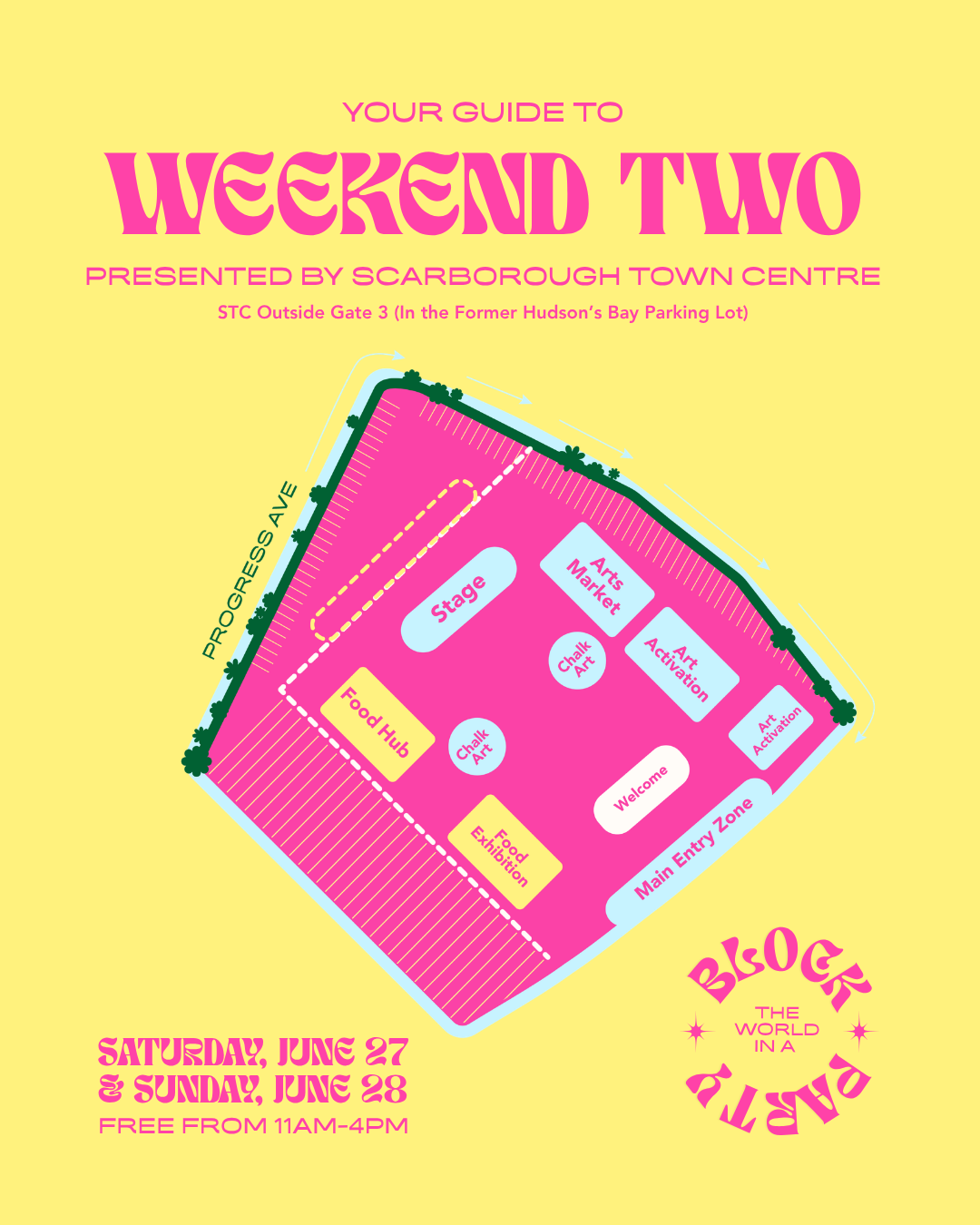 Your Guide to Weekend Two of The World in a Block Party