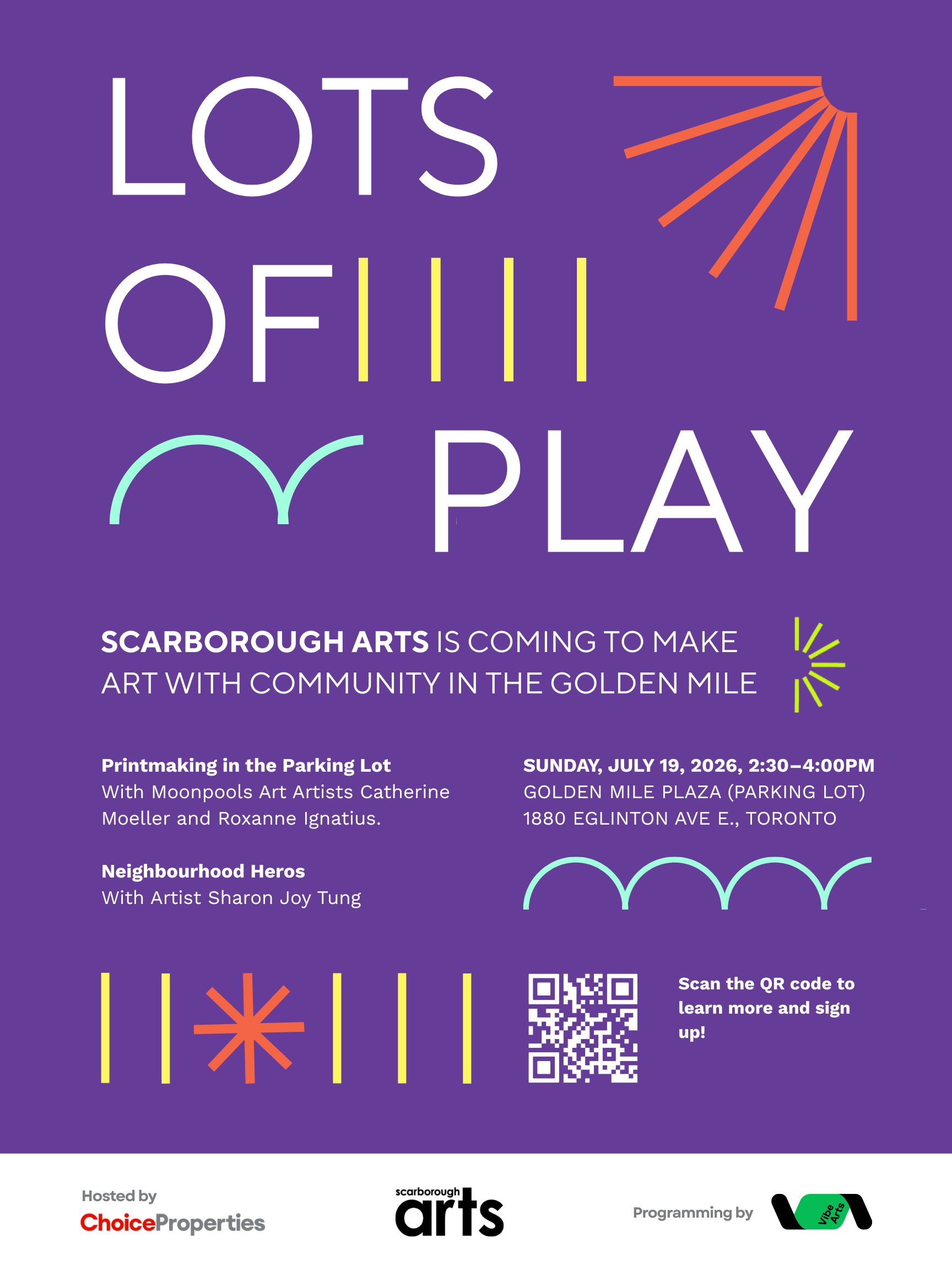 Scarborough Arts is Coming to Lots of Play