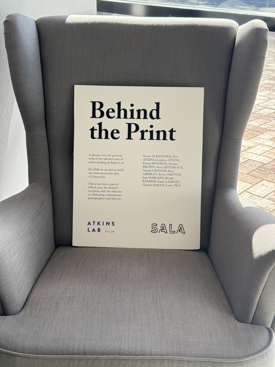 Behind the Print - our SALA show