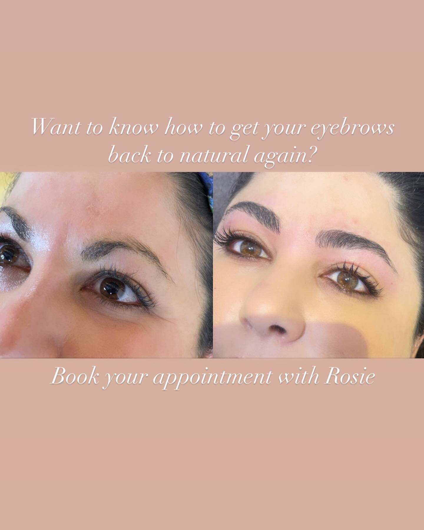 Get Your Eyebrows Growing Again &amp; Back To To Natural In No Time @rosiesbeauty 
Wondering how we get your eyebrows to grow back from thin to natural again?
BOOK NOW with Rosie 
#eyebrows #natural #browshaping #browexpert #browgoals #browartist #br
