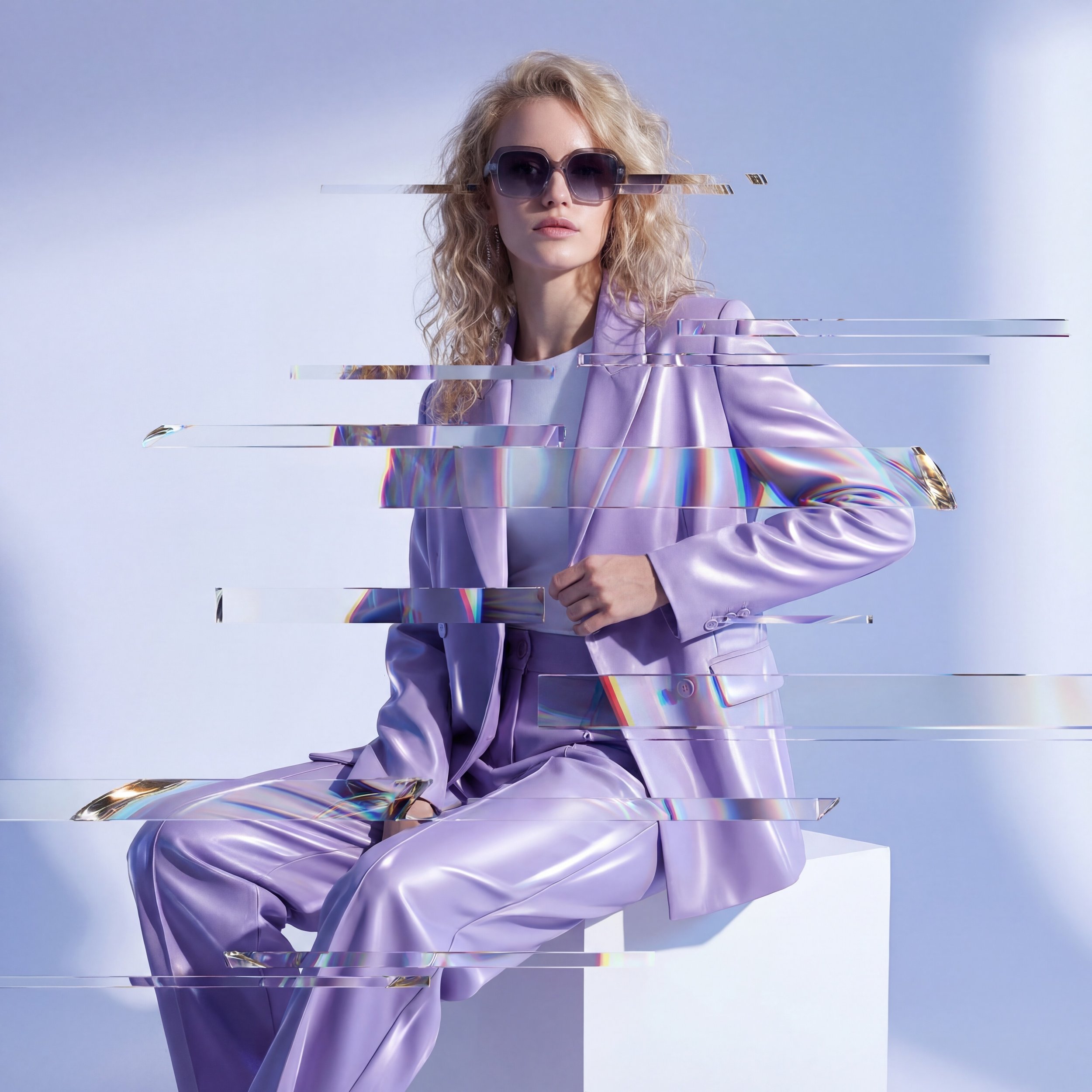 Fashion Glitch AI Photo Booth Prompt — Digital Distortion Runway Edition