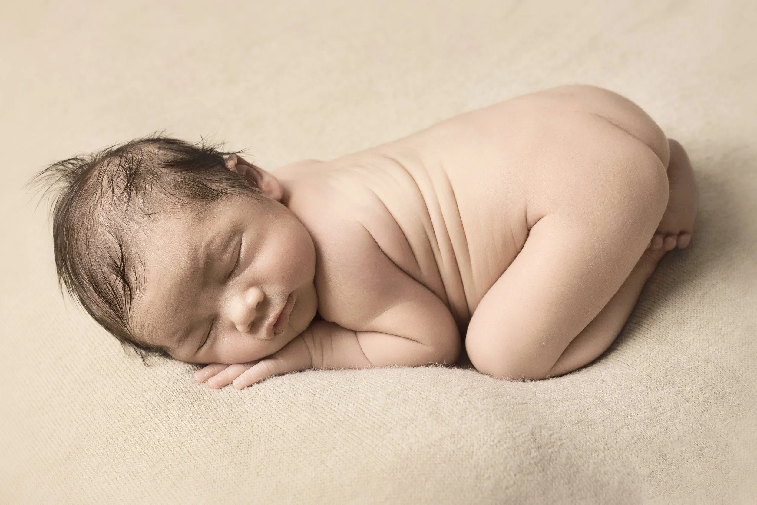 posed newborn baby at home penrith