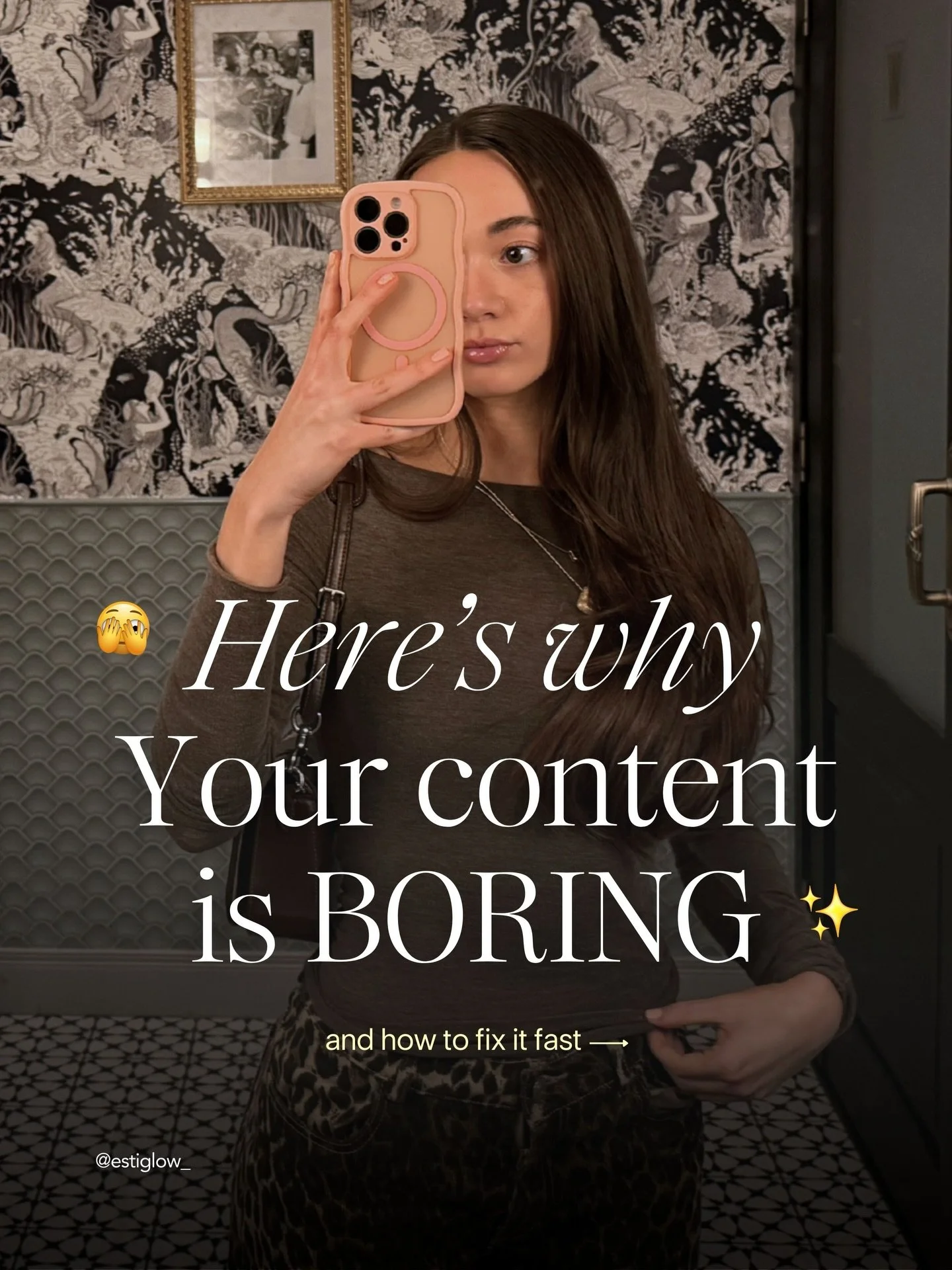 SUPER hot take, YOUR CONTENT IS BORING 👀 If you're starting to feel like your content is looking like everyone else's, read this ➡️

Comment 'STUDIO' for the exclusive discount for Estiglow Studio

#estheticians #estheticiansuccess #estheticianmarke