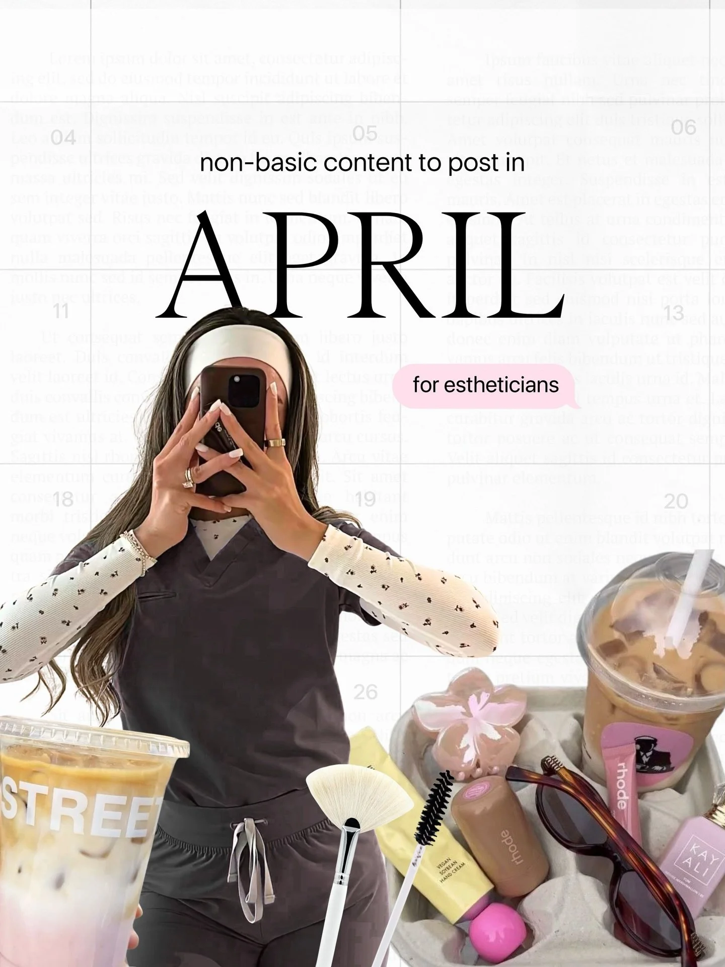 Literally CANNOT believe tomorrow is April already 🤧 If you're planning for the month ahead, let this be your start!

#aesthetician #beautyprofessional #lashartists #estheticiantips #estheticianmarketing