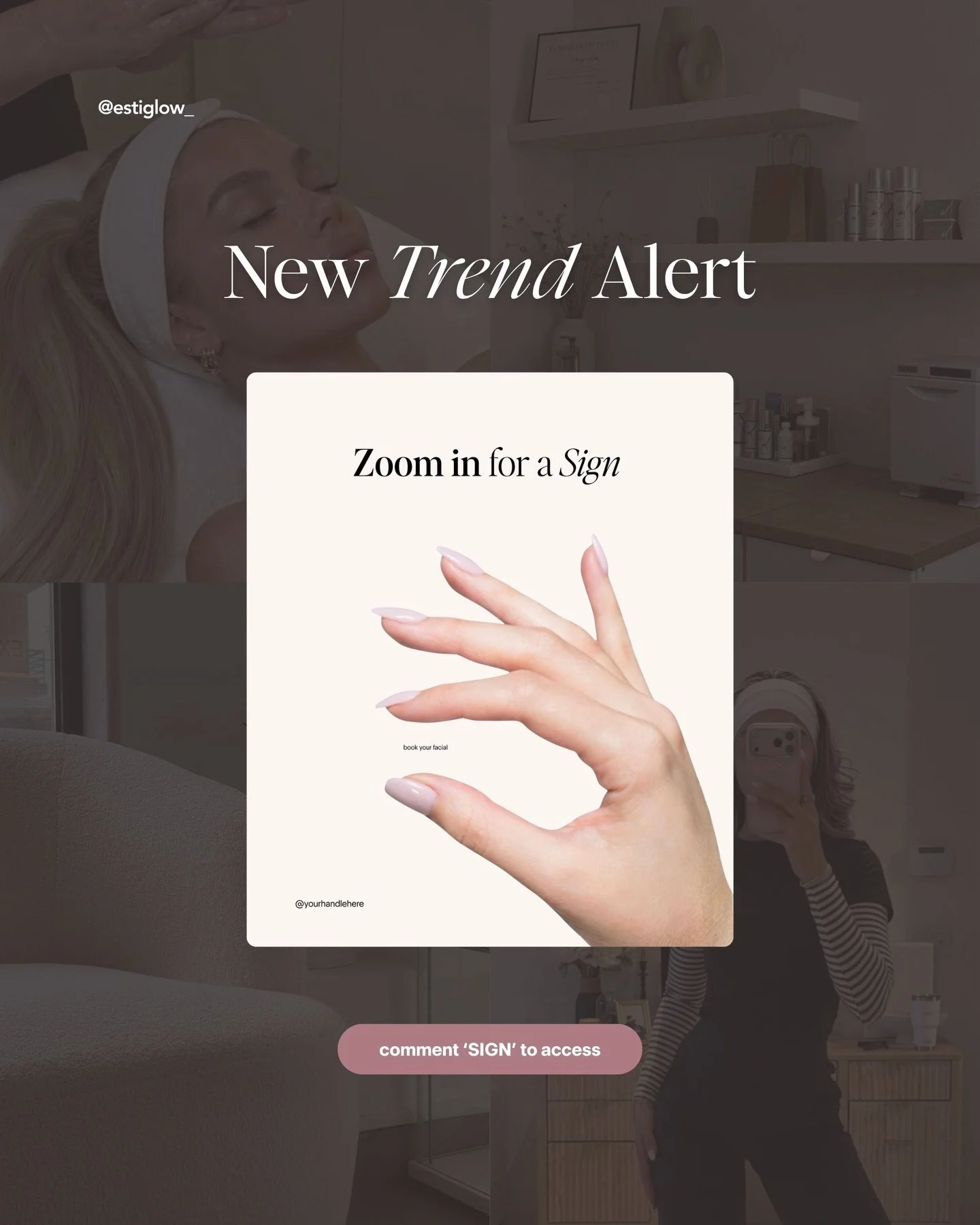 Esties, this trend is blowing up 🔥 Comment 'SIGN' to get your free template

#estheticians #beautypros #socialmediatips #estheticianmarketing #beautymarketing