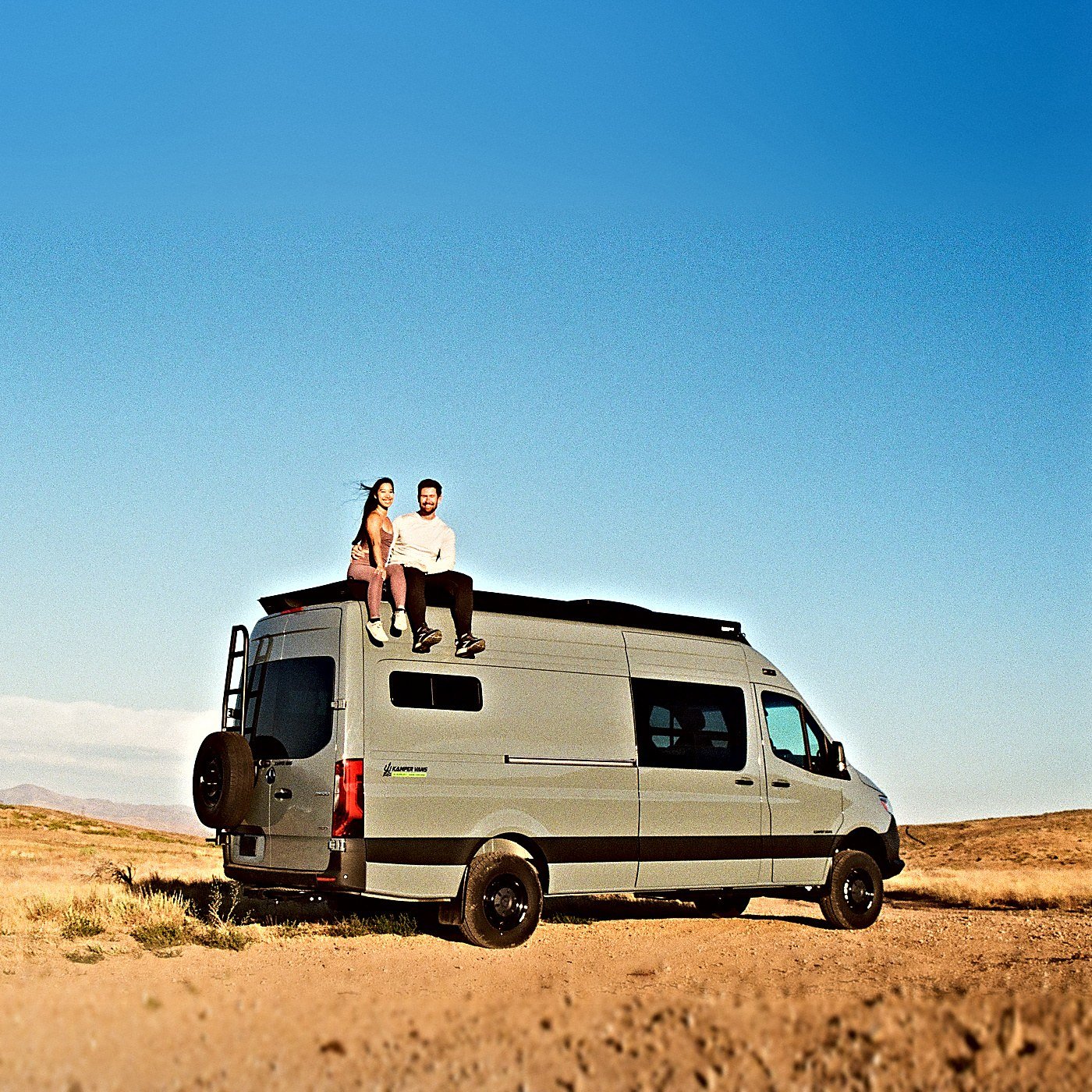 Kamper Vans Sprinter 170 off-grid camper van conversion, driver side