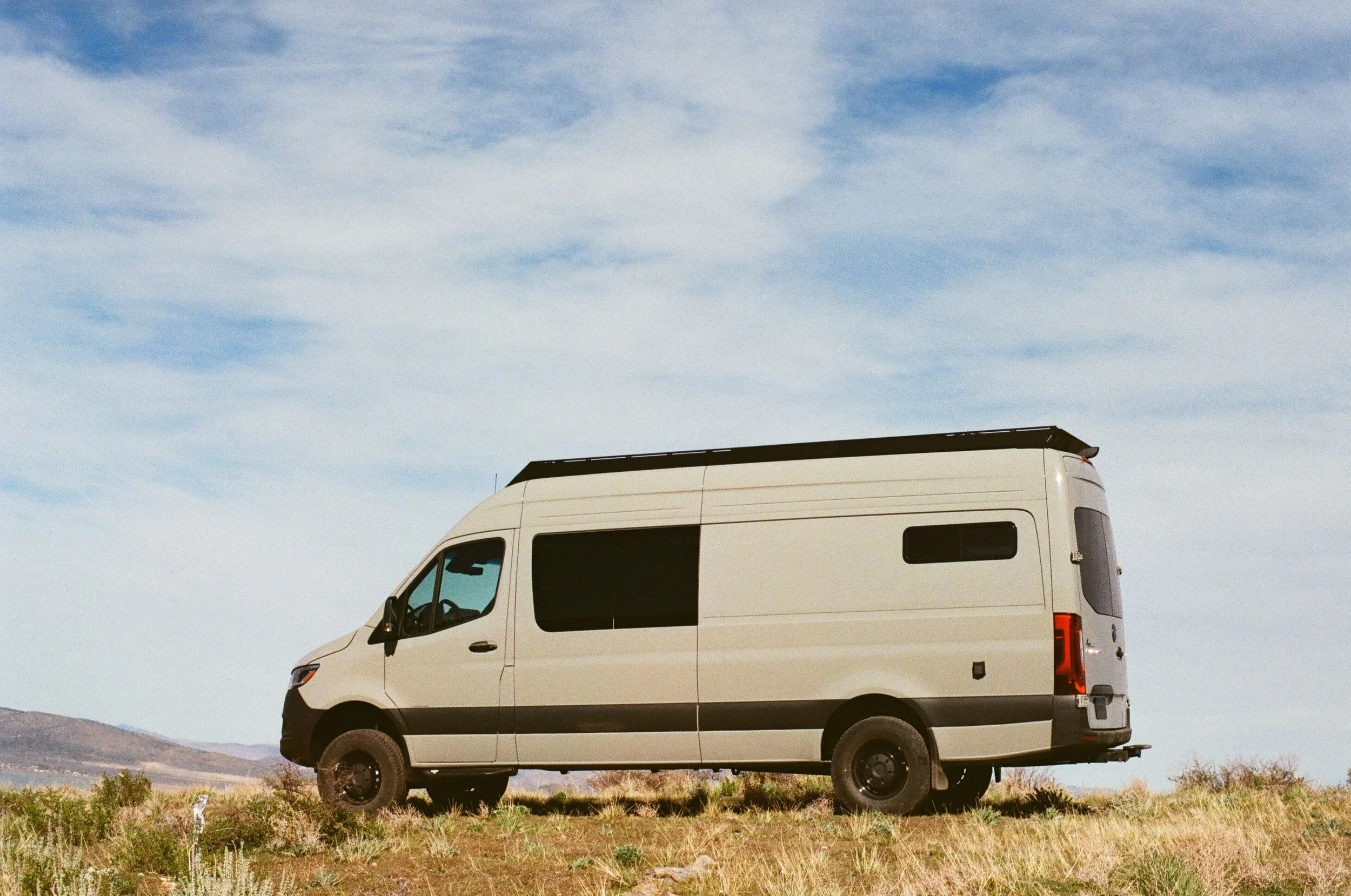 Sprinter 170 Camper Van with Nevada Mountain Backdrop.jpg