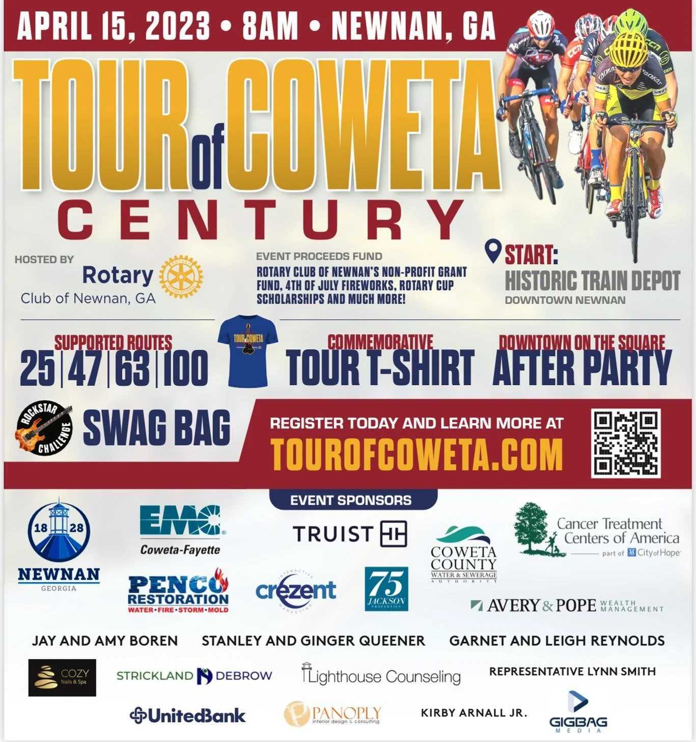 Join us April 15 at 8AM in Downtown Newnan!