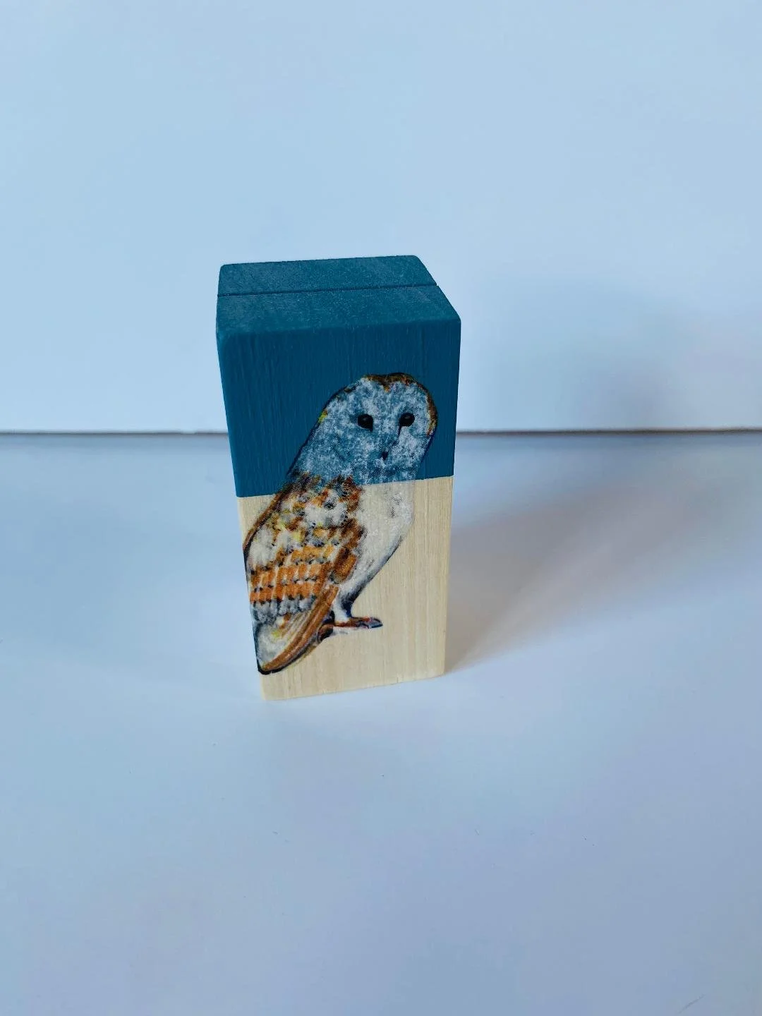 Winter Owl Wooden Photoholder.jfif
