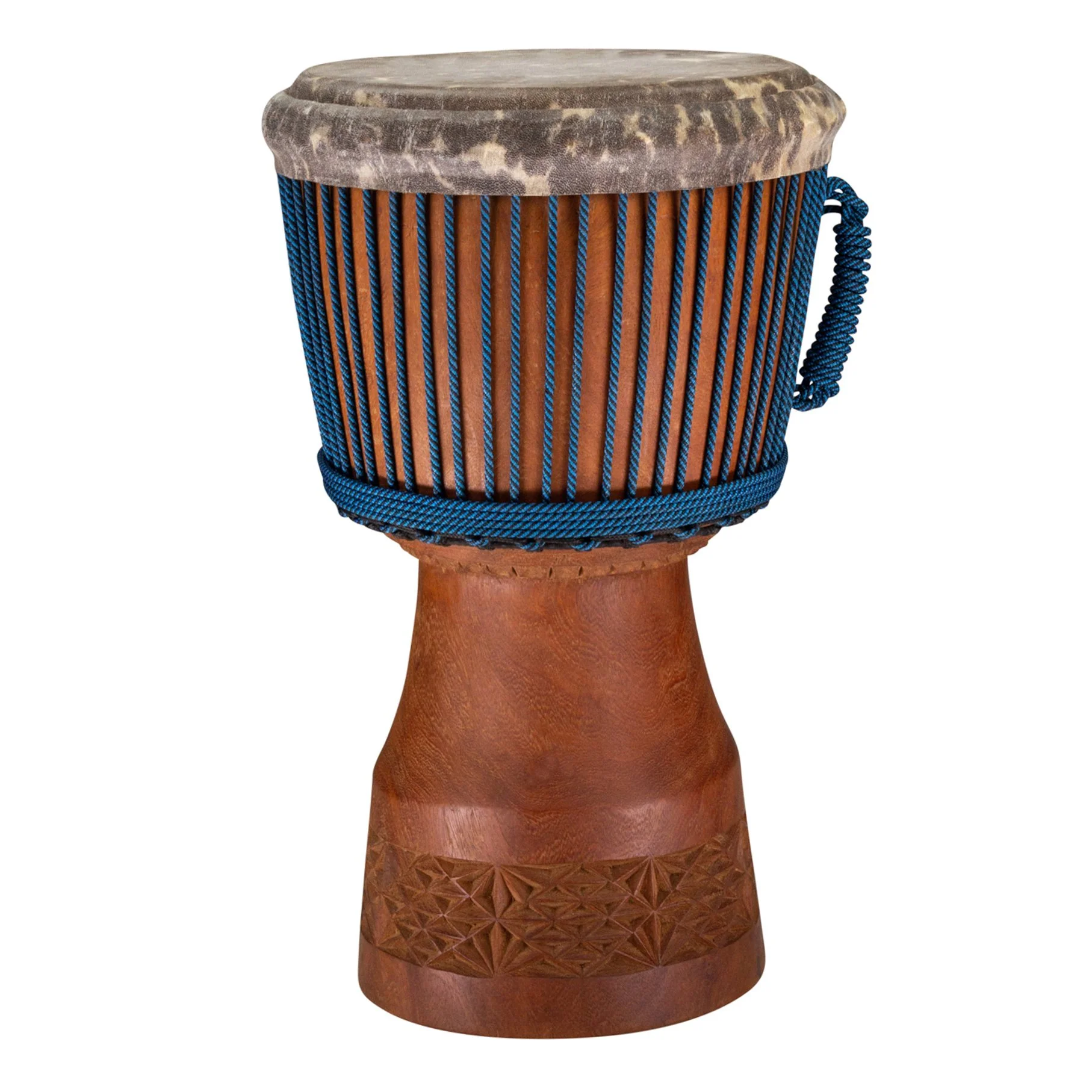 Professional Djembe Hand Carved From Dugura Douki Wood — Wooden Roots