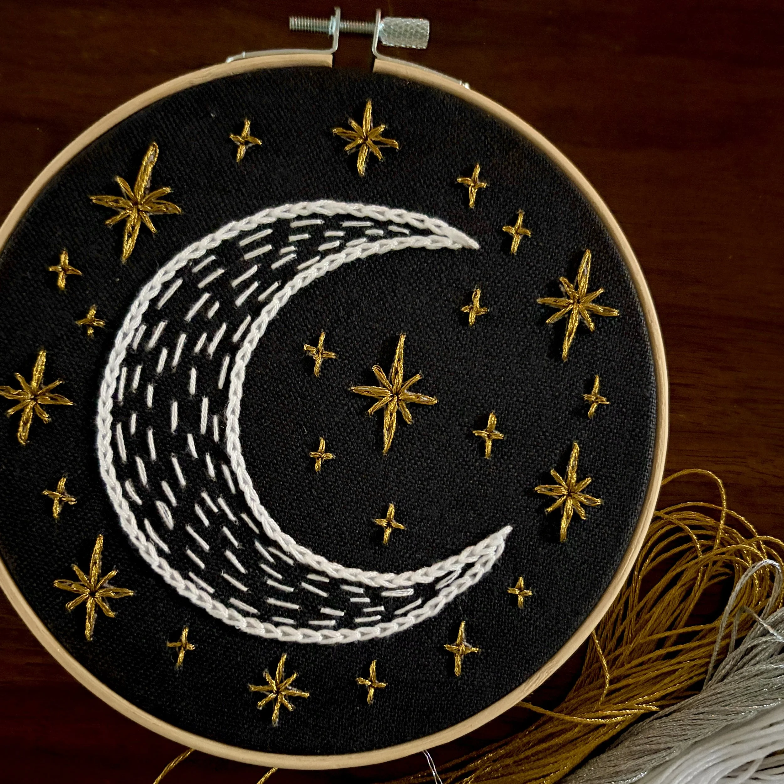 Celestial Moon Embroidery Bundle