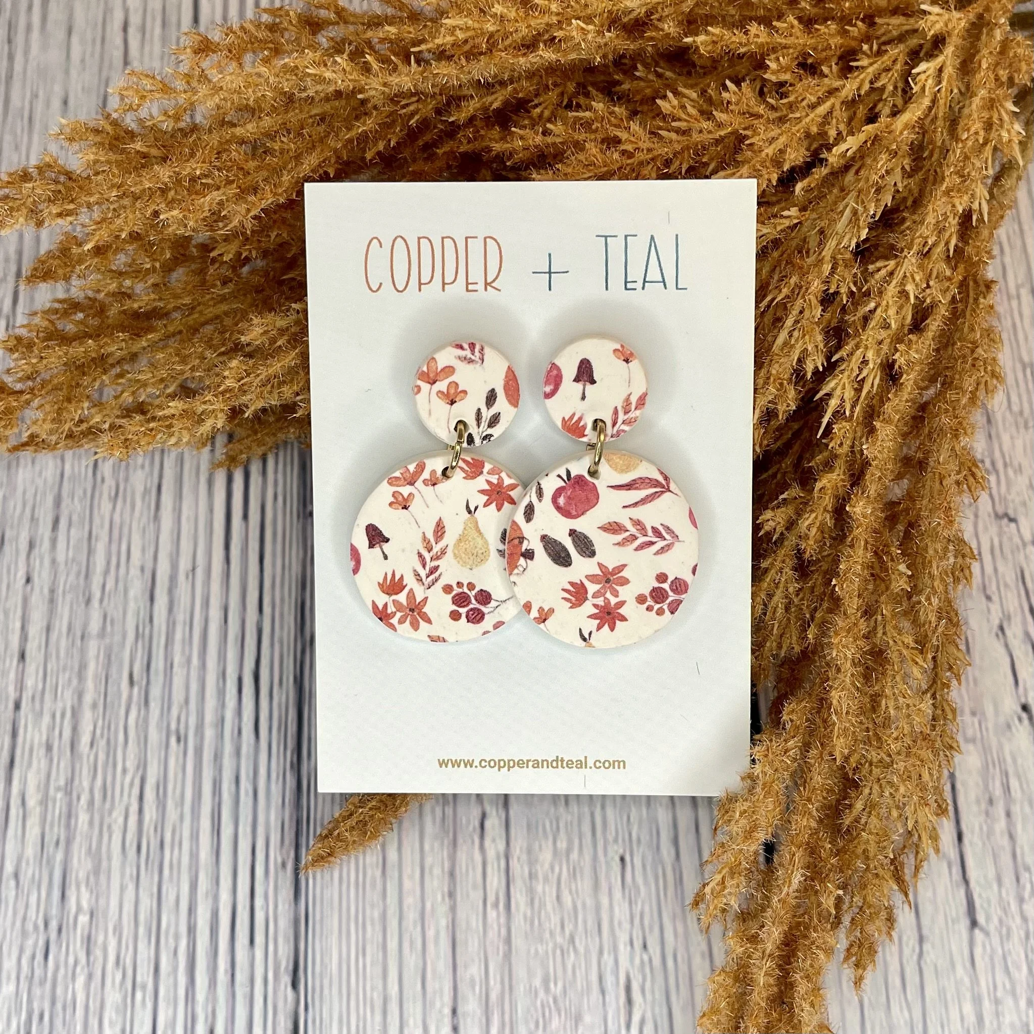 Fall Harvest Clay Earrings