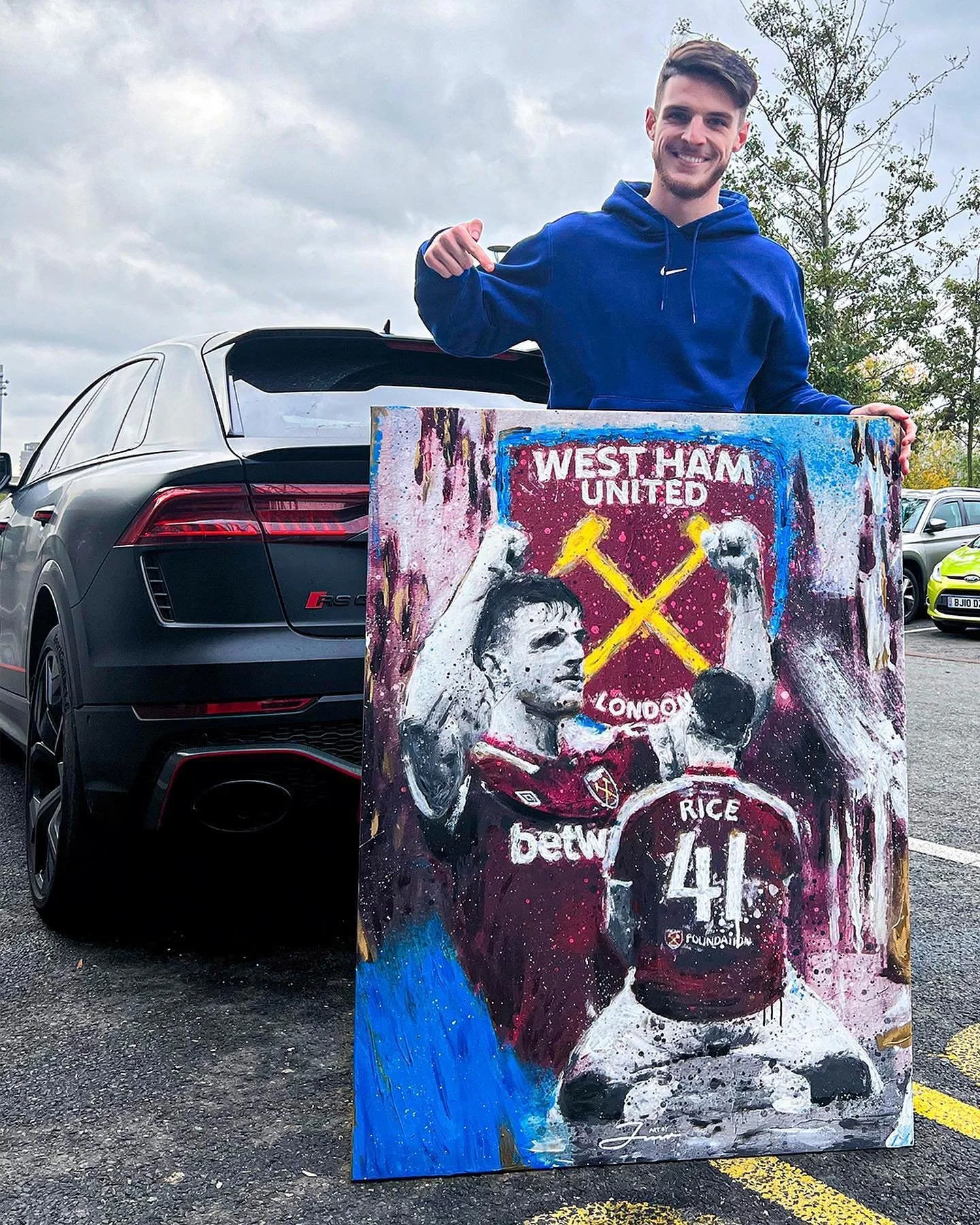 Custom piece delivered for the top baller @declanrice, pleasure meeting you bro 🤝

For more artwork go follow my art page&nbsp;@art.byjmr&nbsp;🎨