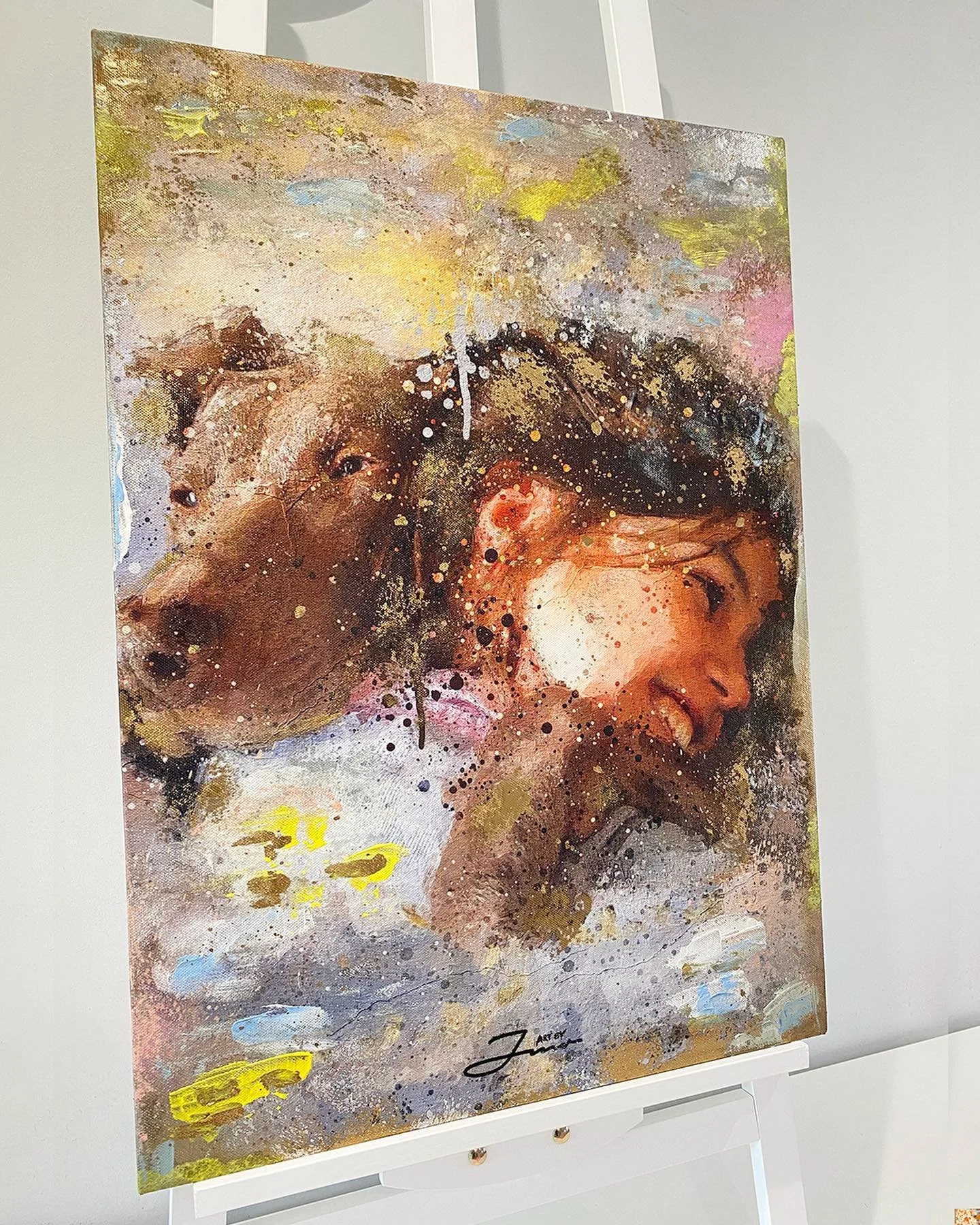 More than just a dog 🐾

A collection of finished dog pieces for clients 🎨, a great gift for someone or addition to your home 🖼

For more artwork go follow my art page&nbsp;@art.byjmr 👈