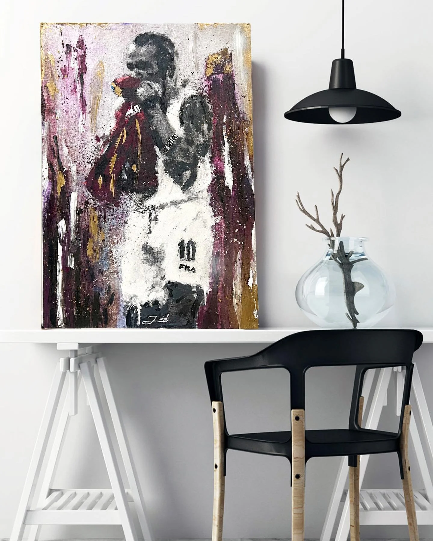 Finished @officialdicanio piece ⚒️  The aim of this piece was to showcase passion of Di Canio, Size - 90x60cm 🖼🎨

Interested in getting a custom canvas created? Get in touch 📥

For more artwork go follow my art page&nbsp;@art.byjmr 👈