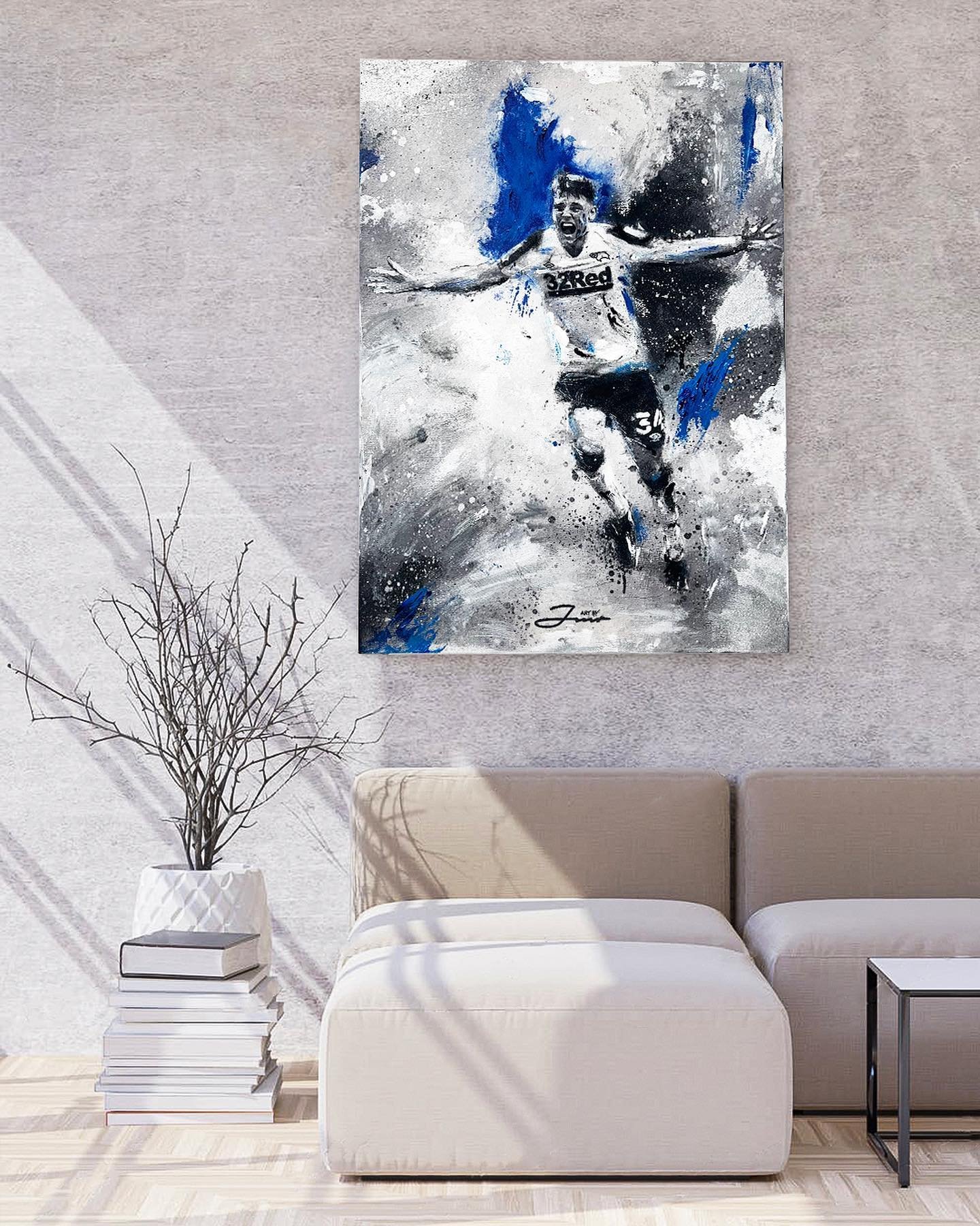 Latest commission for @_.jackstretton9 🎨🐏  Good to see you back on the pitch bro, big things to come from the boy ⚽️  For more artwork go follow my art page&nbsp;@art.byjmr 👈