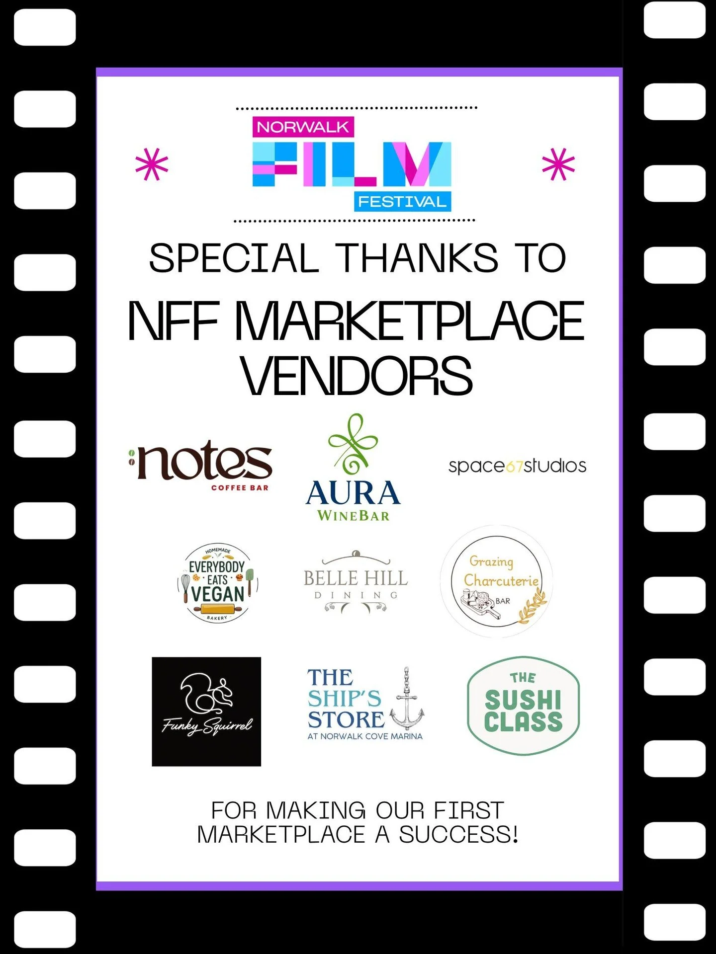 Special thanks to our first ever NFF Marketplace vendors! They set up at @space67studios and provided great food, drink, and shopping for our attendees! Give them a follow to see where they pop up next!