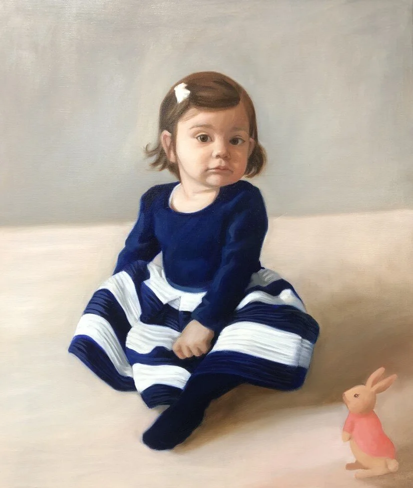 Portrait of Francine, Oil on Linen, 60cm x 70cm, Private Commission