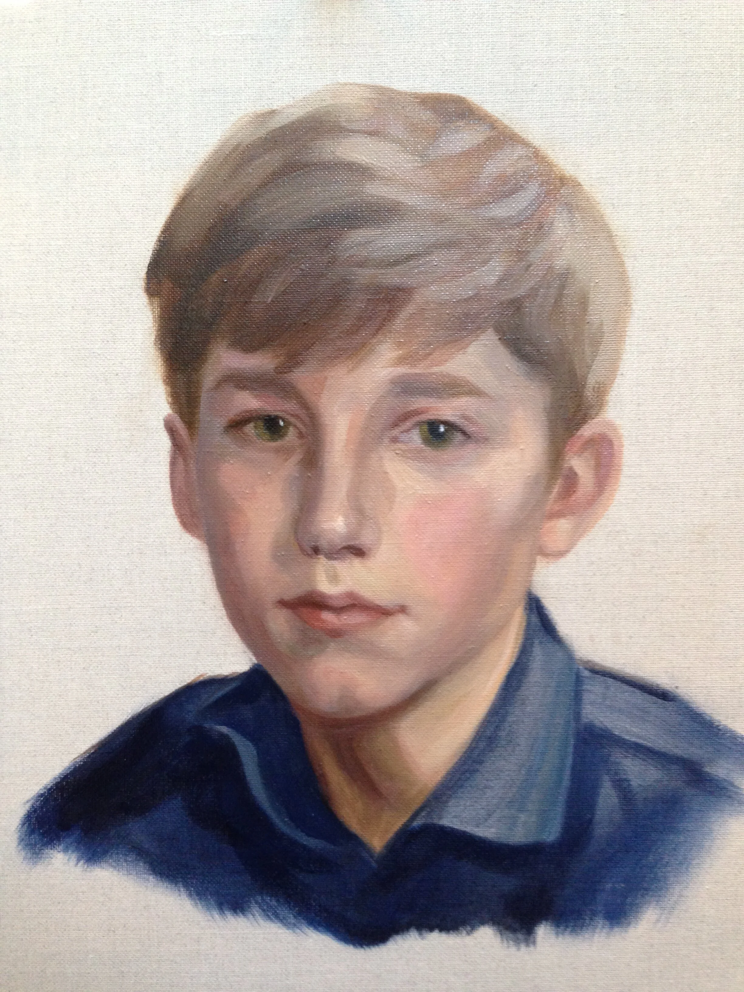 Alec, Oil on Linen, 40cm x 40cm, Private Commission