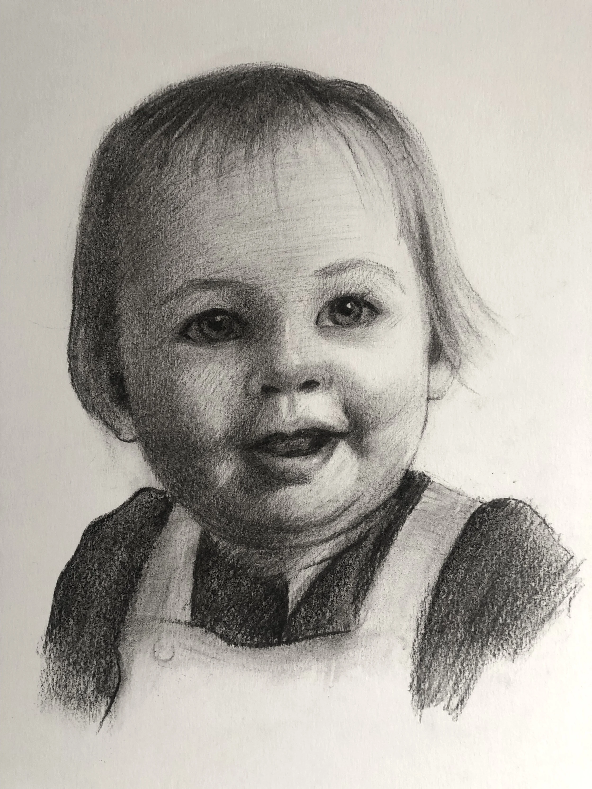 Ruby, Charcoal on Paper, 35cm x 40cm