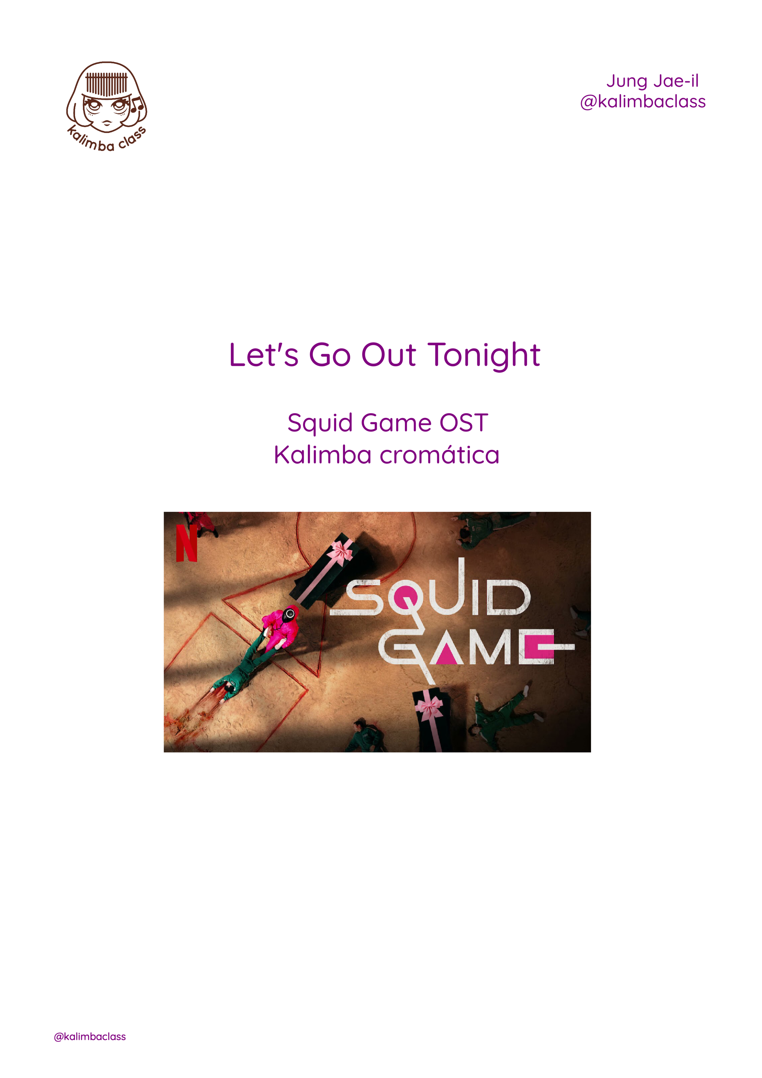 Let's Go Out Tonight, Squid Game OST - Jung Jae-il
