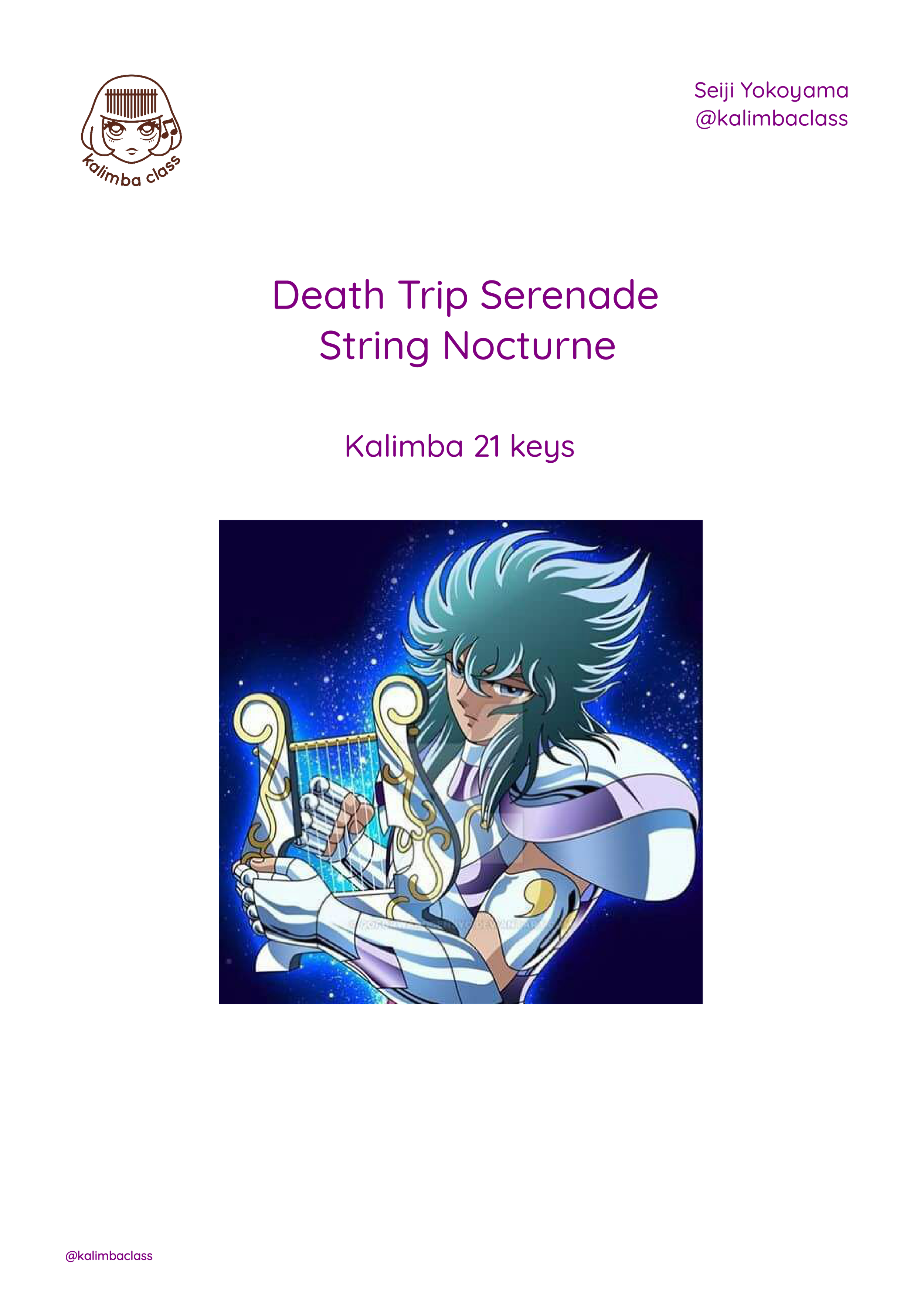 Death Trip Serenade, Saint Seiya [Kalimba Tutorial]