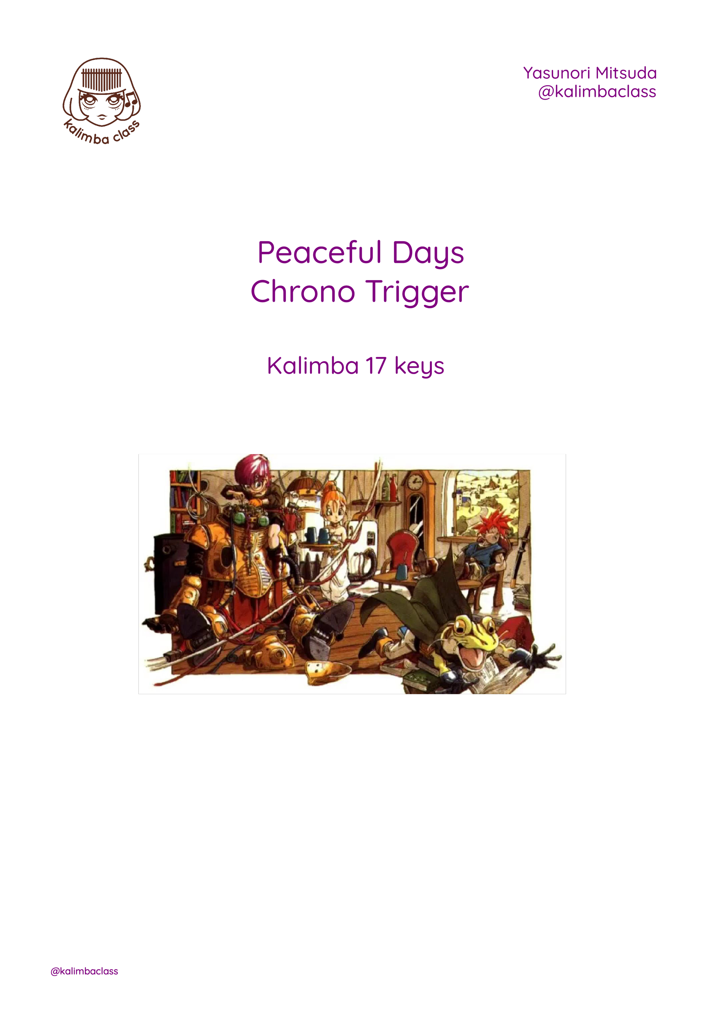Peaceful Days, Chrono Trigger kalimba-1.png