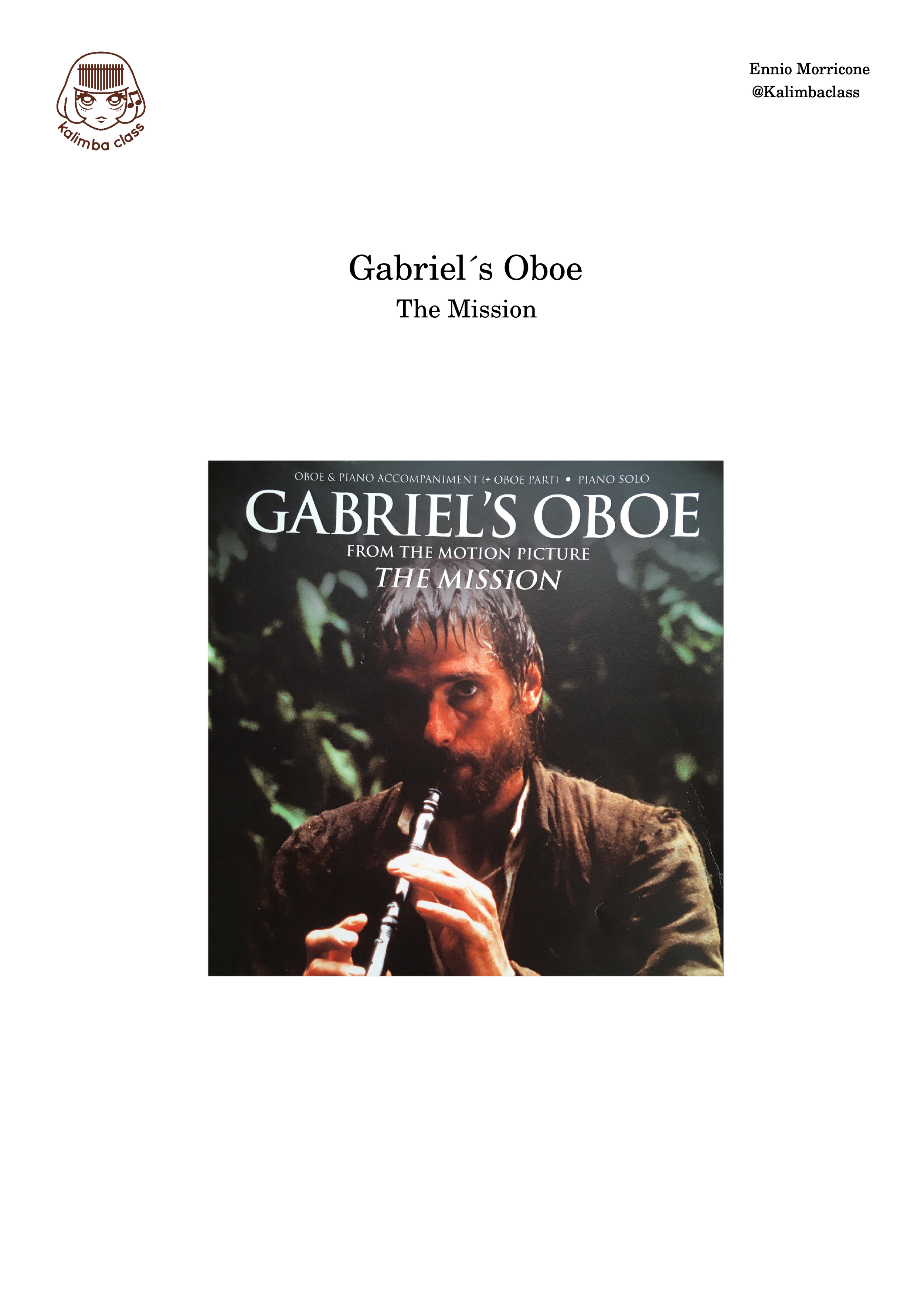 El oboe de Gabriel [Kalimba Tutorial] by Ennio Morricone