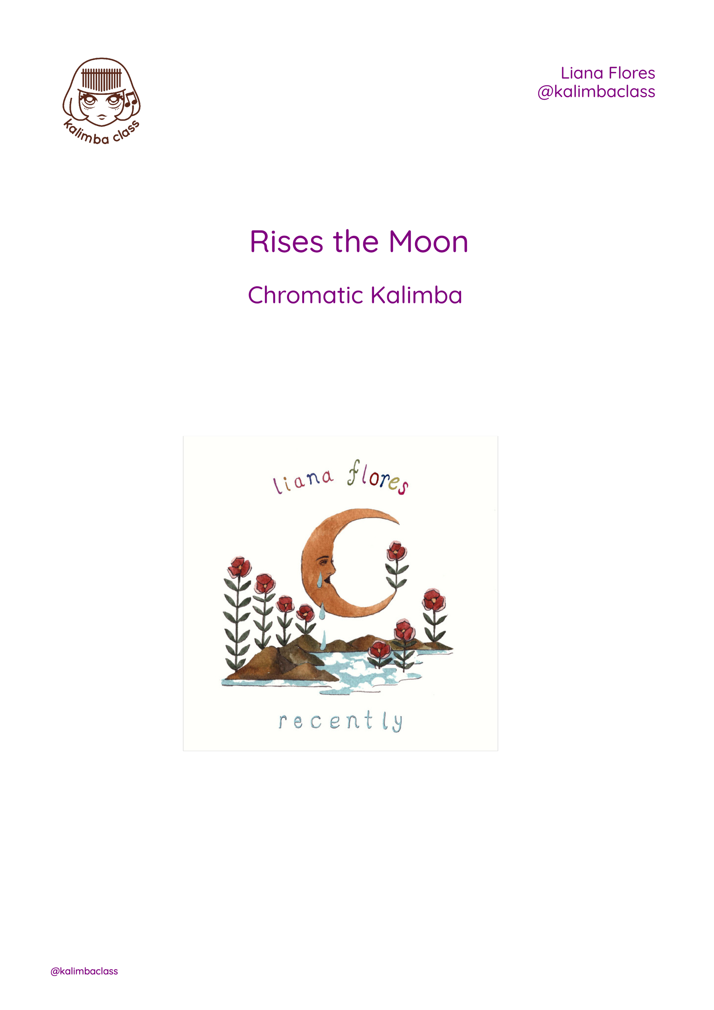 Rises the Moon by Liana Flores Sheet Music