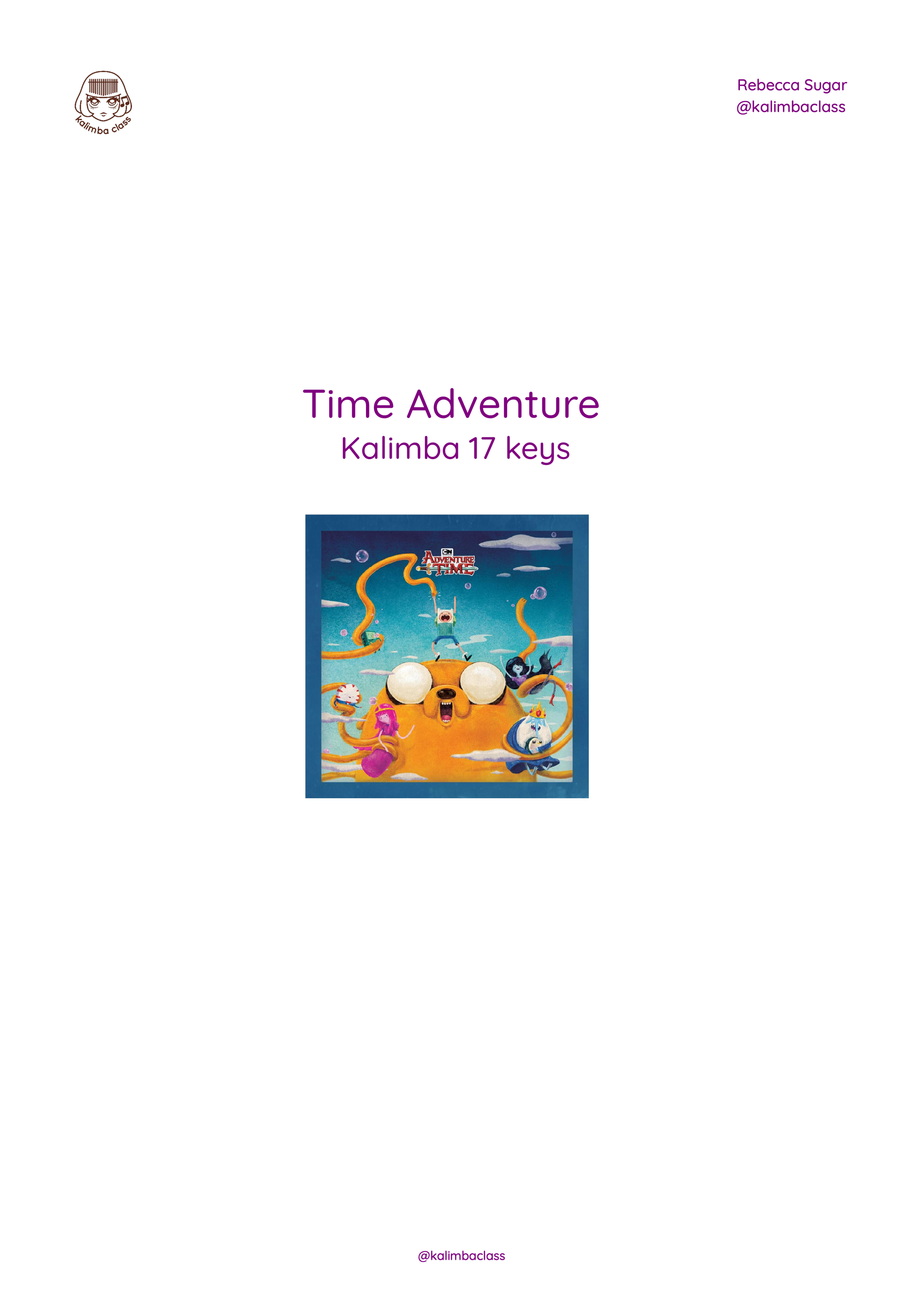 Time Adventure partitura