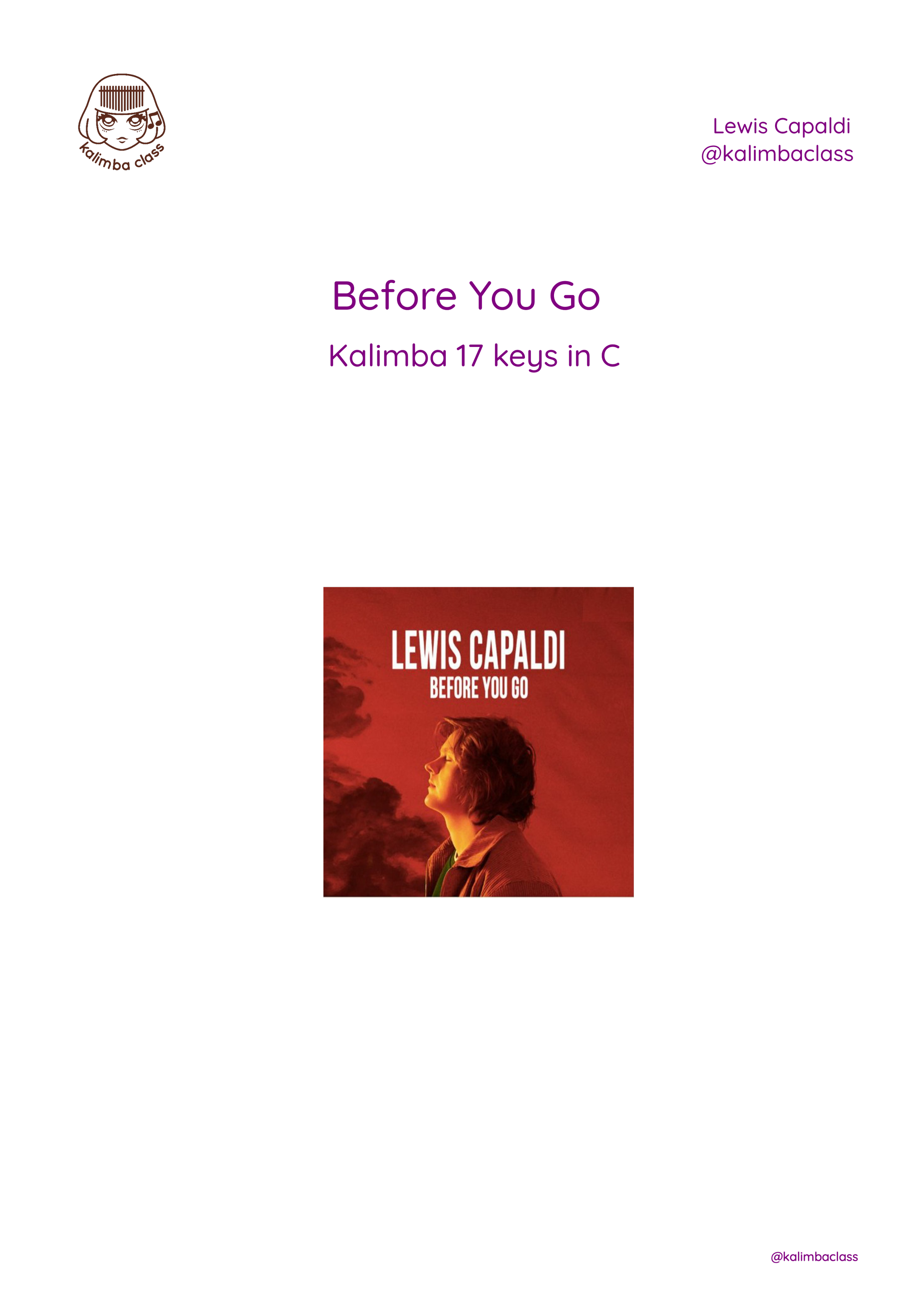 Before You Go by Lewis Capaldi