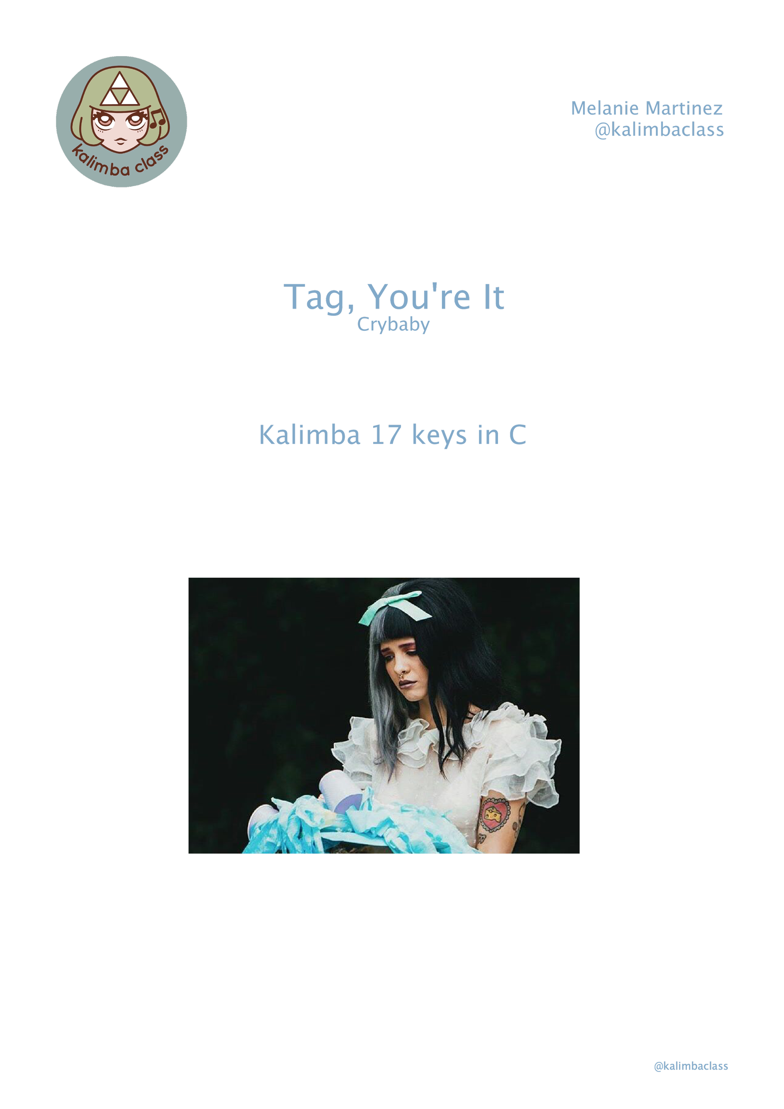 Tag, You're It by Melanie Martinez [Kalimba Tutorial]