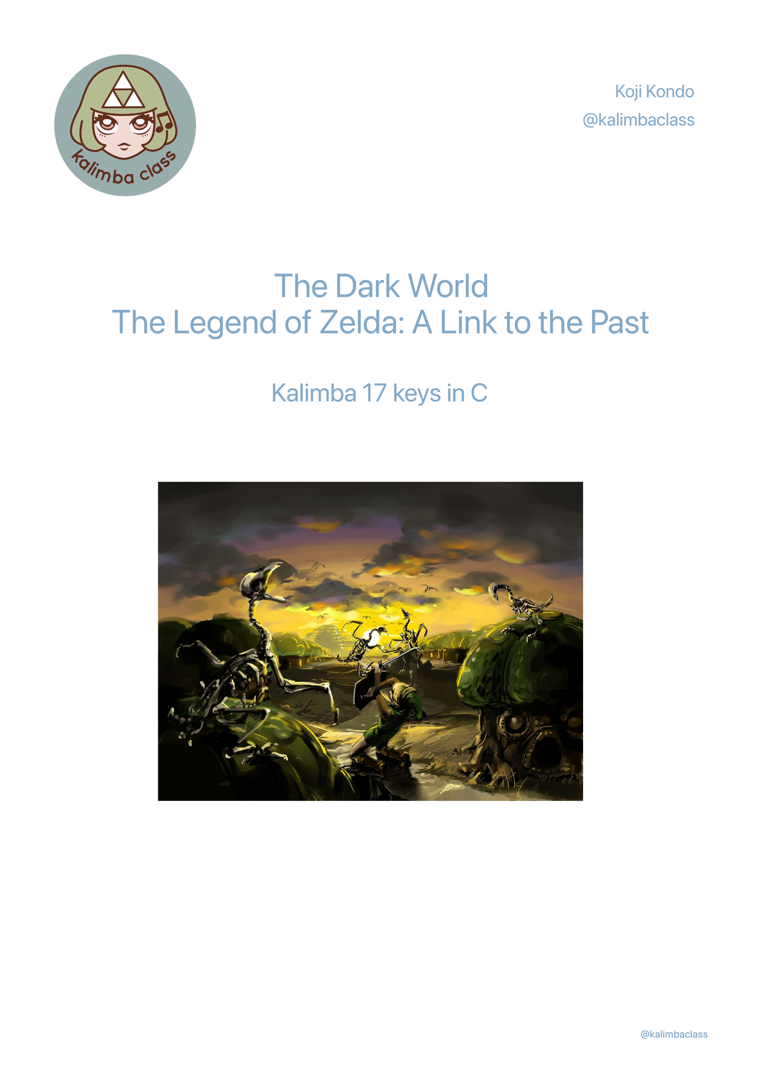 The legend of Zelda sheet music nintendo music