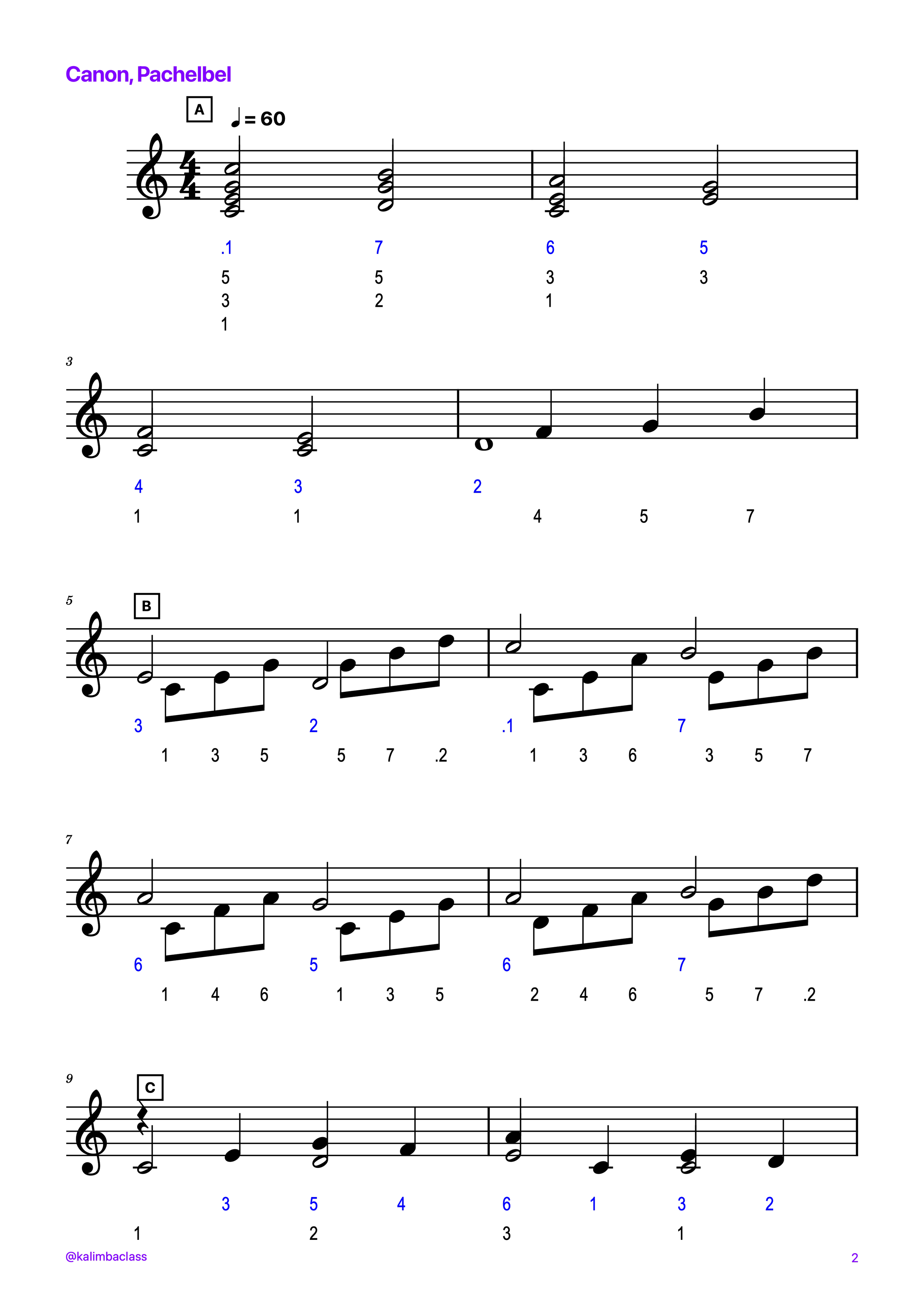 Easy Tabs Kalimba