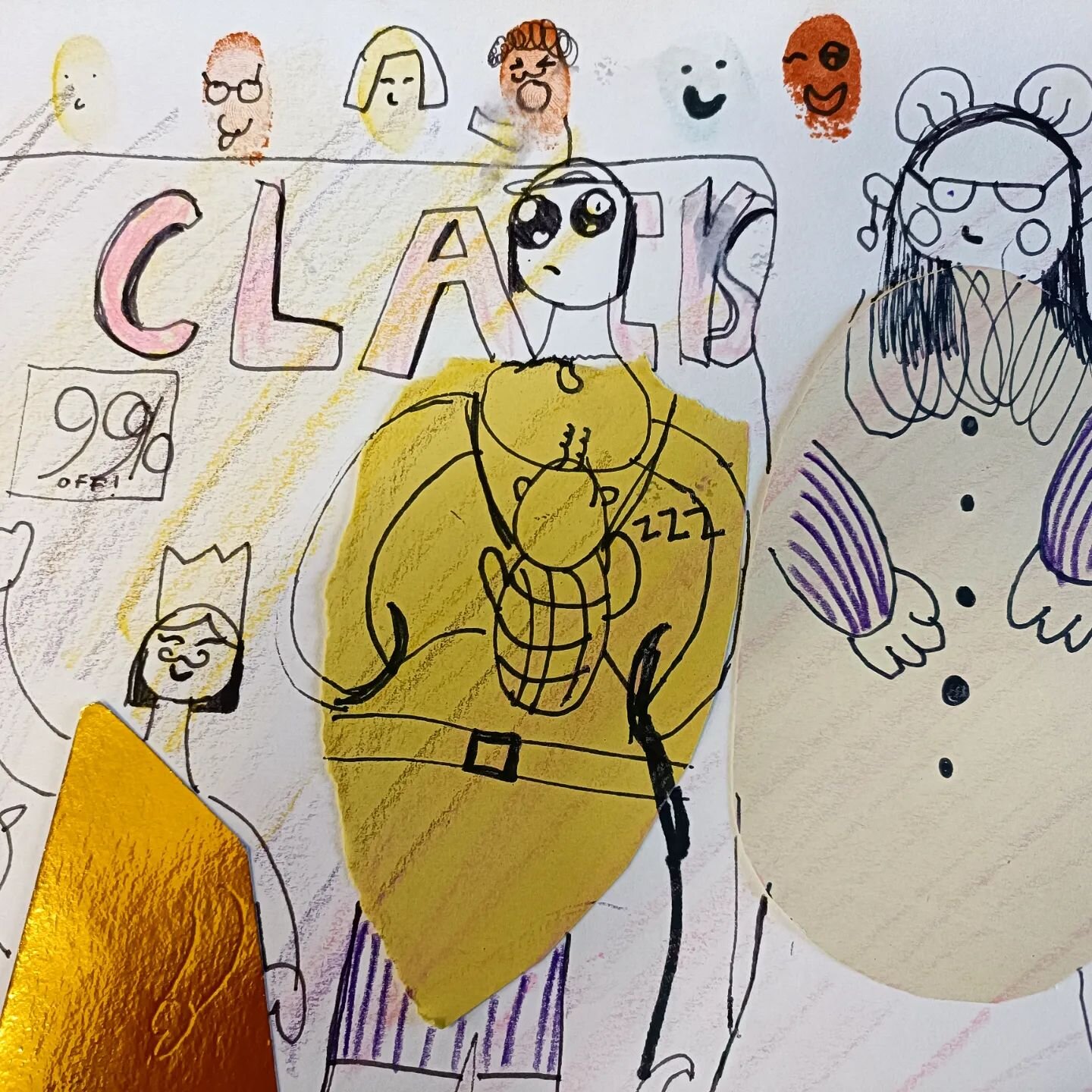 A crowd of city characters from our young artist last week! Creative play with shapes and finger printing. ❤️

Bookings are open  for our spring term Wednesday afterschool class in Seaford. DM for details 🙂

#characters #illustration #youngillustrat