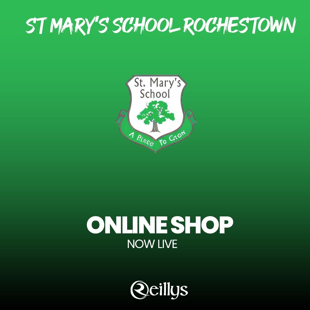 https://oreillysofficial.com/product-category/club-shops/st-marys-school-rochestown/
The online shop is open until Monday 9th March if you need to purchase a school uniform. The shop will reopen again in June!🏫