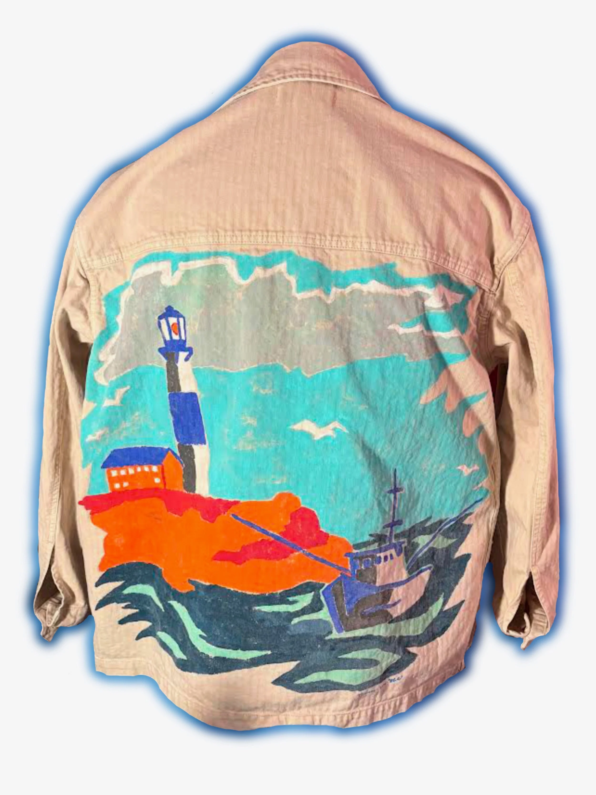 Alex Mill Tan Jacket - Size M - Montauk Lighthouse (For Sale Exclusively in the ISLES LAB Team Store