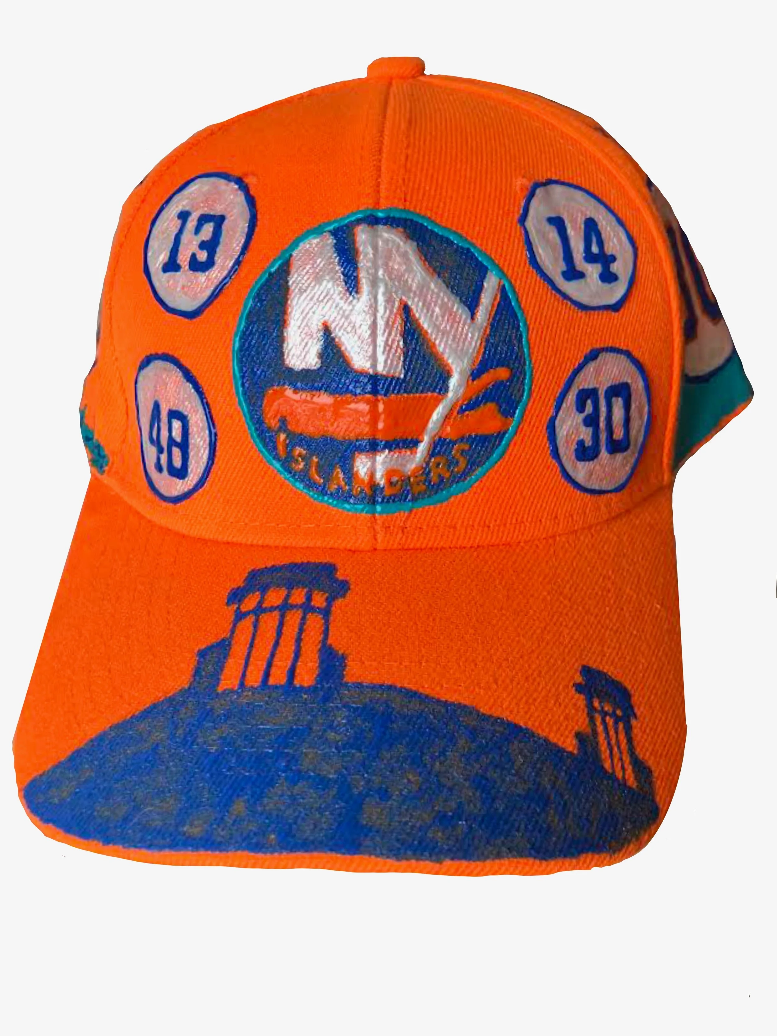 NYI - Barzal #13, Horvat #14, Schaefer #48, Sorokin #30 Hat (SOLD)