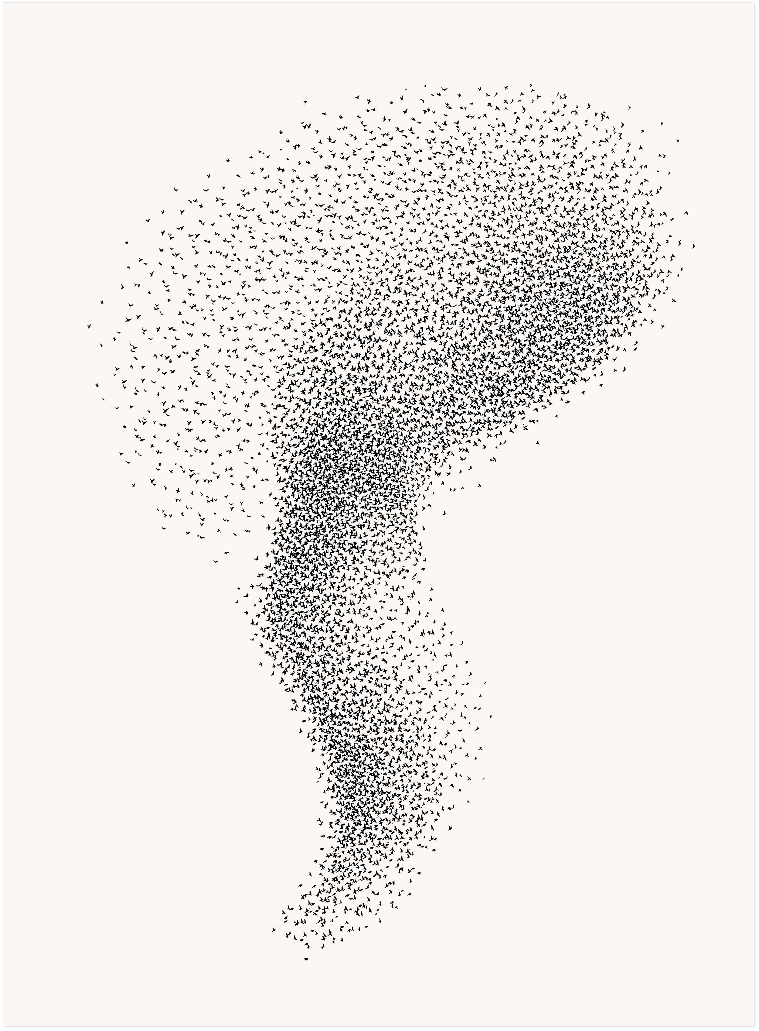 'A descant rises'
Original SOLD.
Available as a print 60 x 80cm £250 (unframed).