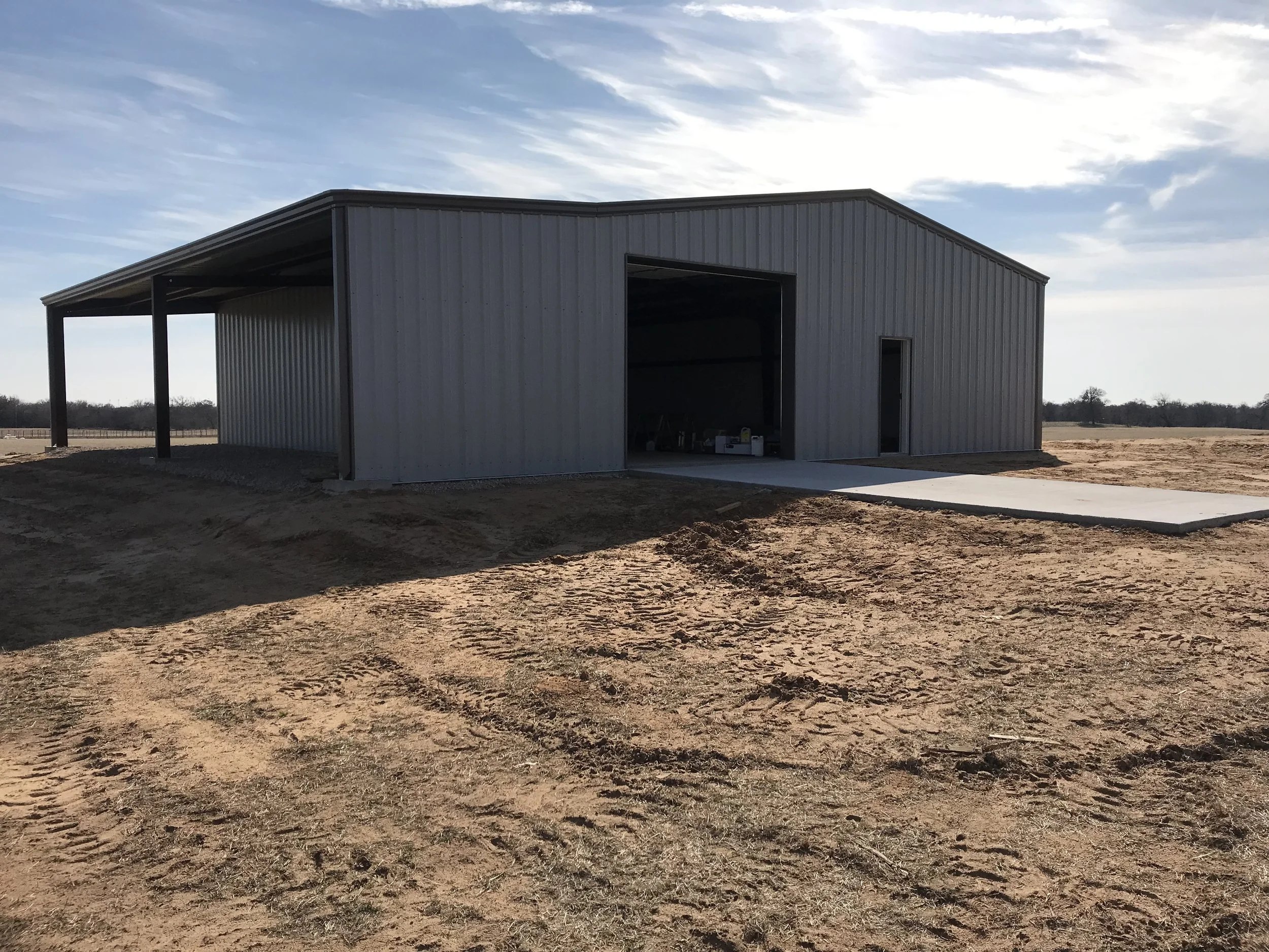 Metal building with 12' lean too.jpeg