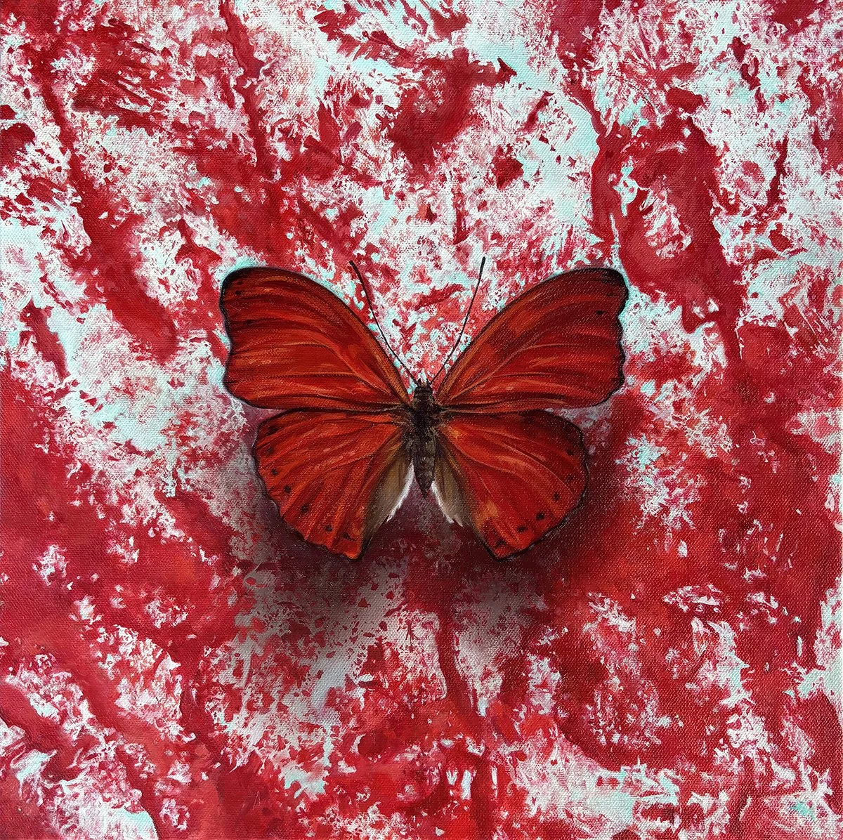 A Fluttering Rage *16x16* available at Robert Lange Studios