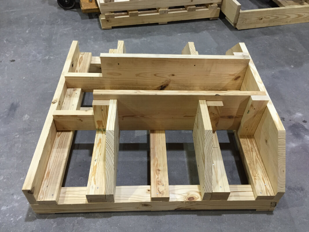 custom built shipping pallets for secure transport